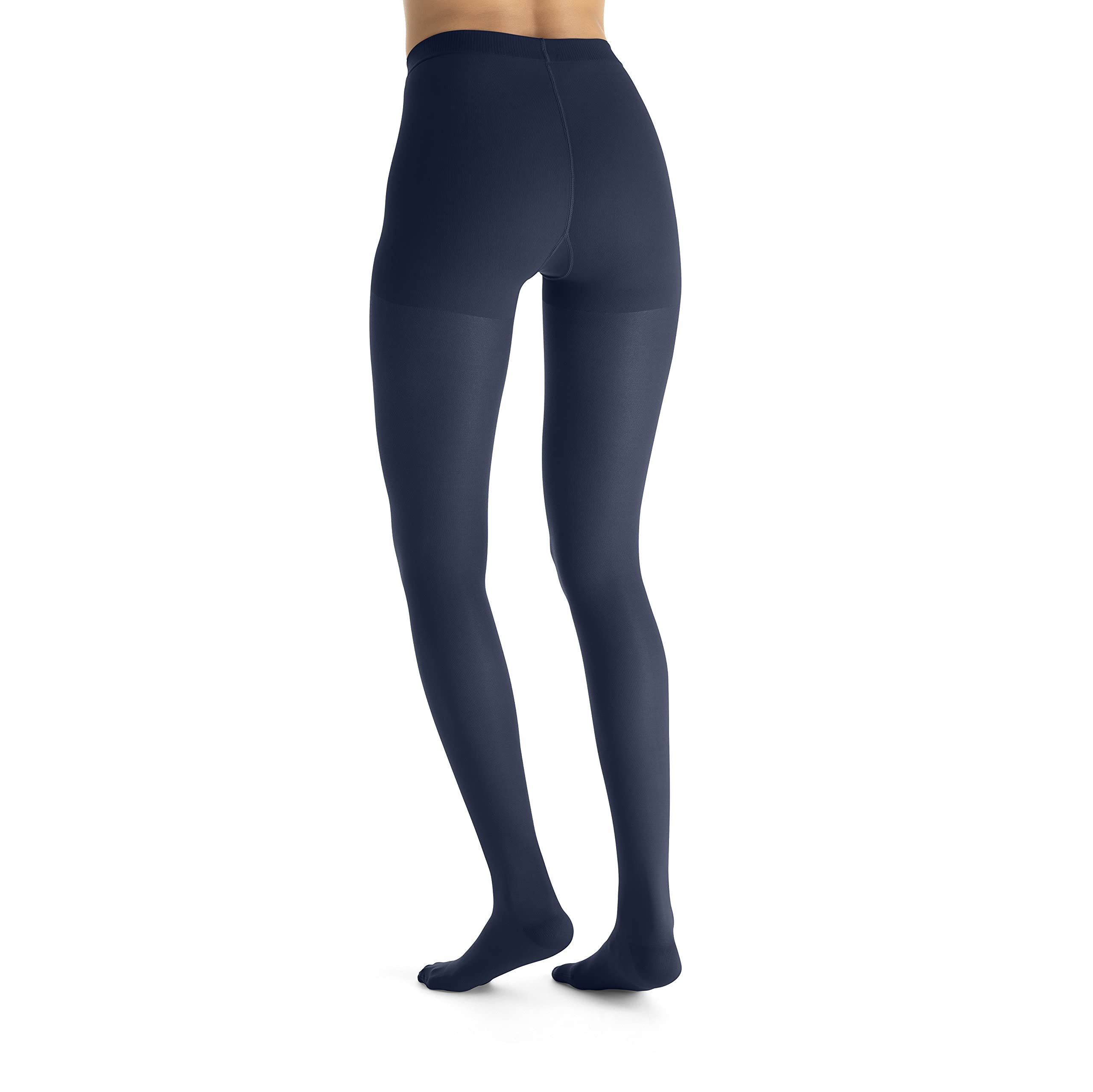 Jobst UltraSheer Women's Waist-High Compression Stockings 20-30 mmHg - Closed Toe Medical Support for Varicose & Spider Veins - Swelling Relief - Midnight Navy Large - Perfect for Travel, Pregnancy & Post-Surgery Recovery