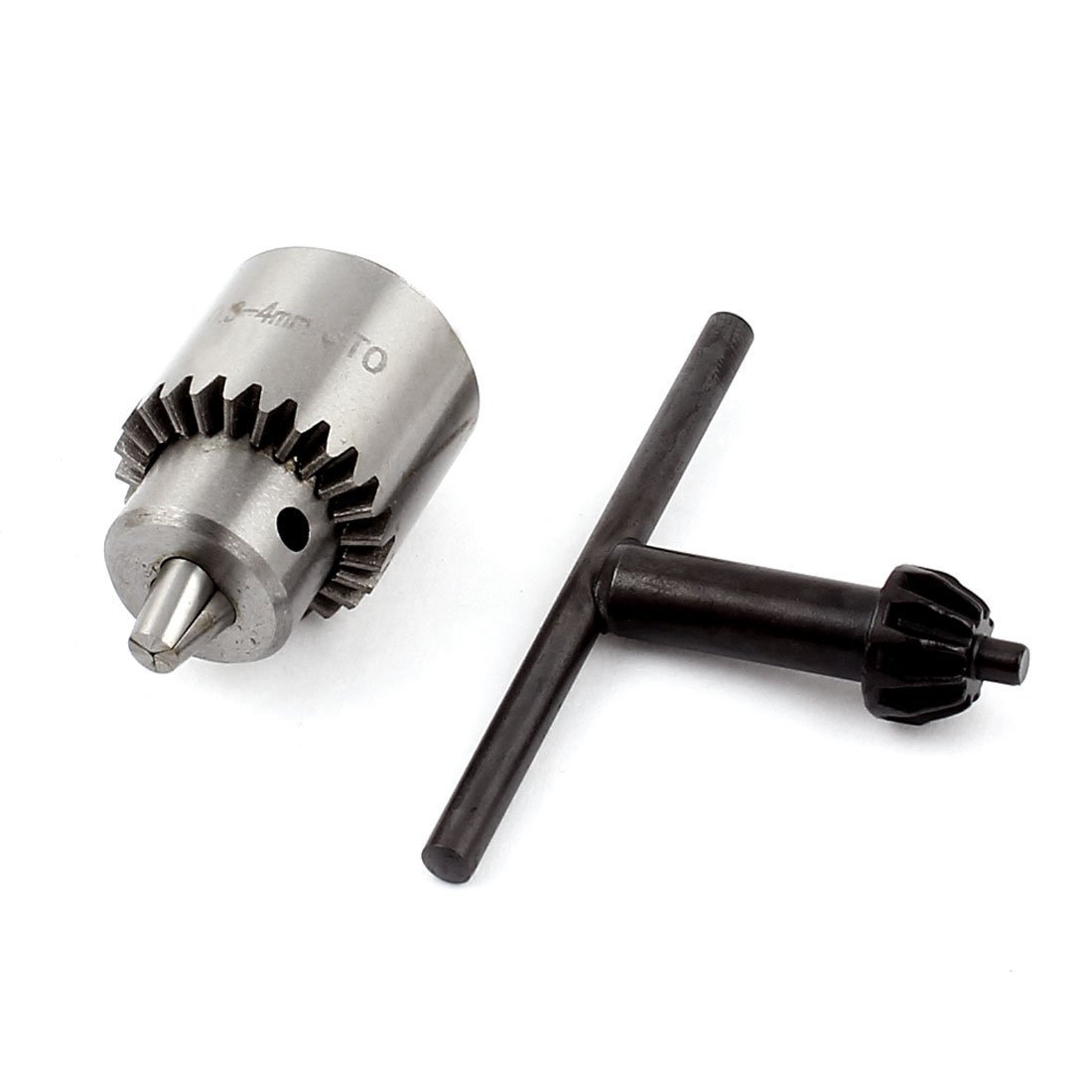 SAIM Spanner Drill Chuck JT0 Mount 0.3-4mm Capacity Keyed Drill Chuck for Precision Drilling | Ideal for Metalworking, Woodworking & DIY Projects