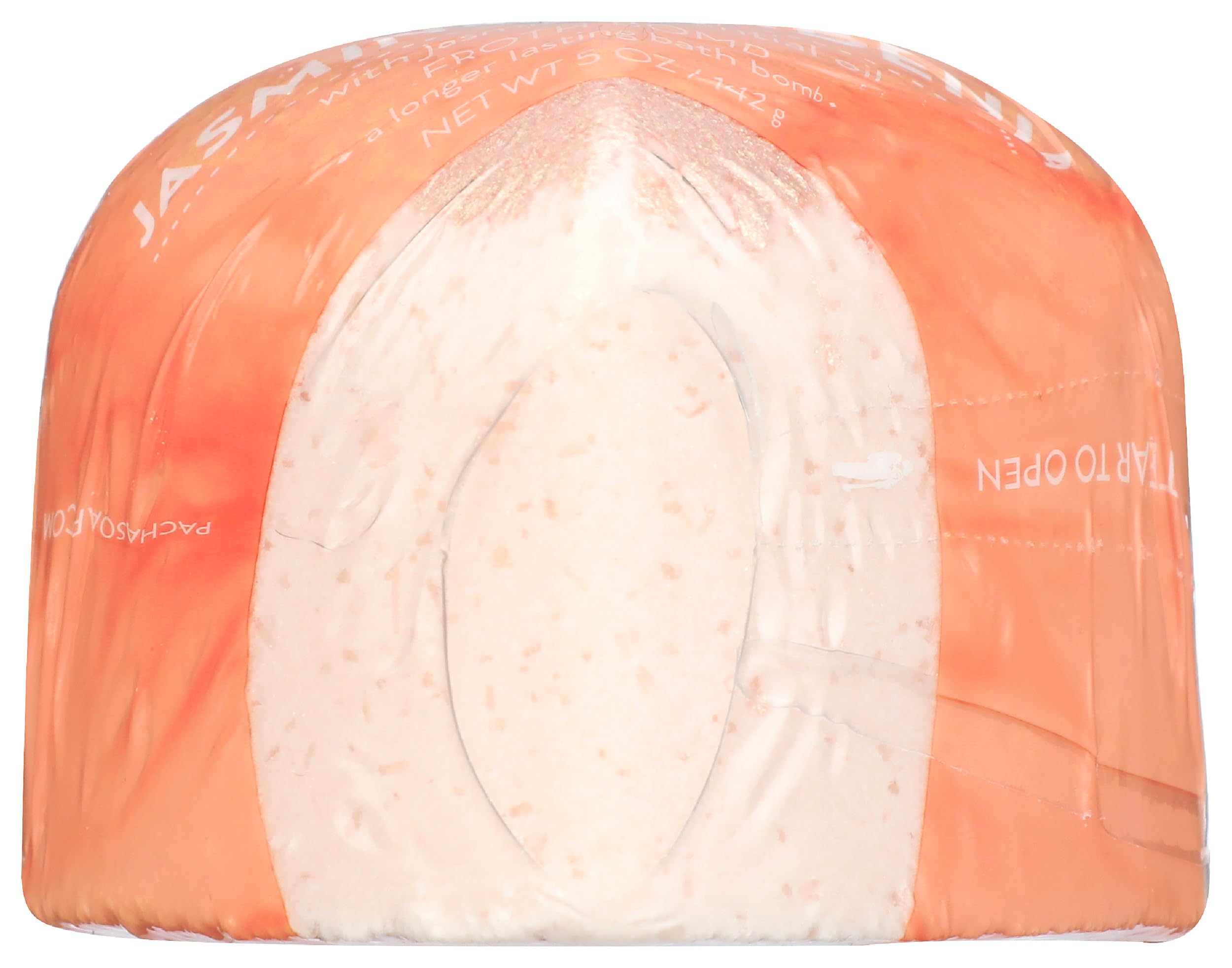 Pacha Soap Jasmine Gardenia Heart Foaming Bath Bomb, 5 oz - Luxurious Aromatherapy for Relaxing Bath Time & Self-Care Rituals