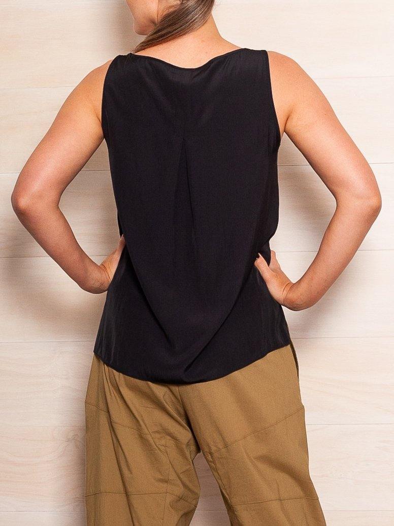 Mela Purdie Audrey Tank Top - Women's Casual Sleeveless Blouse for Summer Outfits & Beach Wear