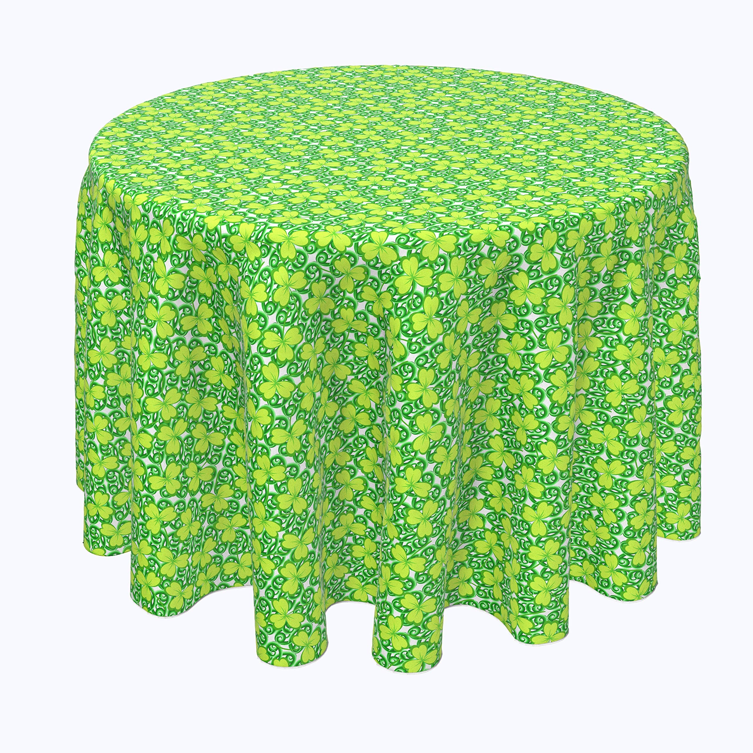 Premium 100% Milliken Polyester Tablecloth Set - Machine Washable Fabric Textile for Dining - Includes Round Tablecloth (114