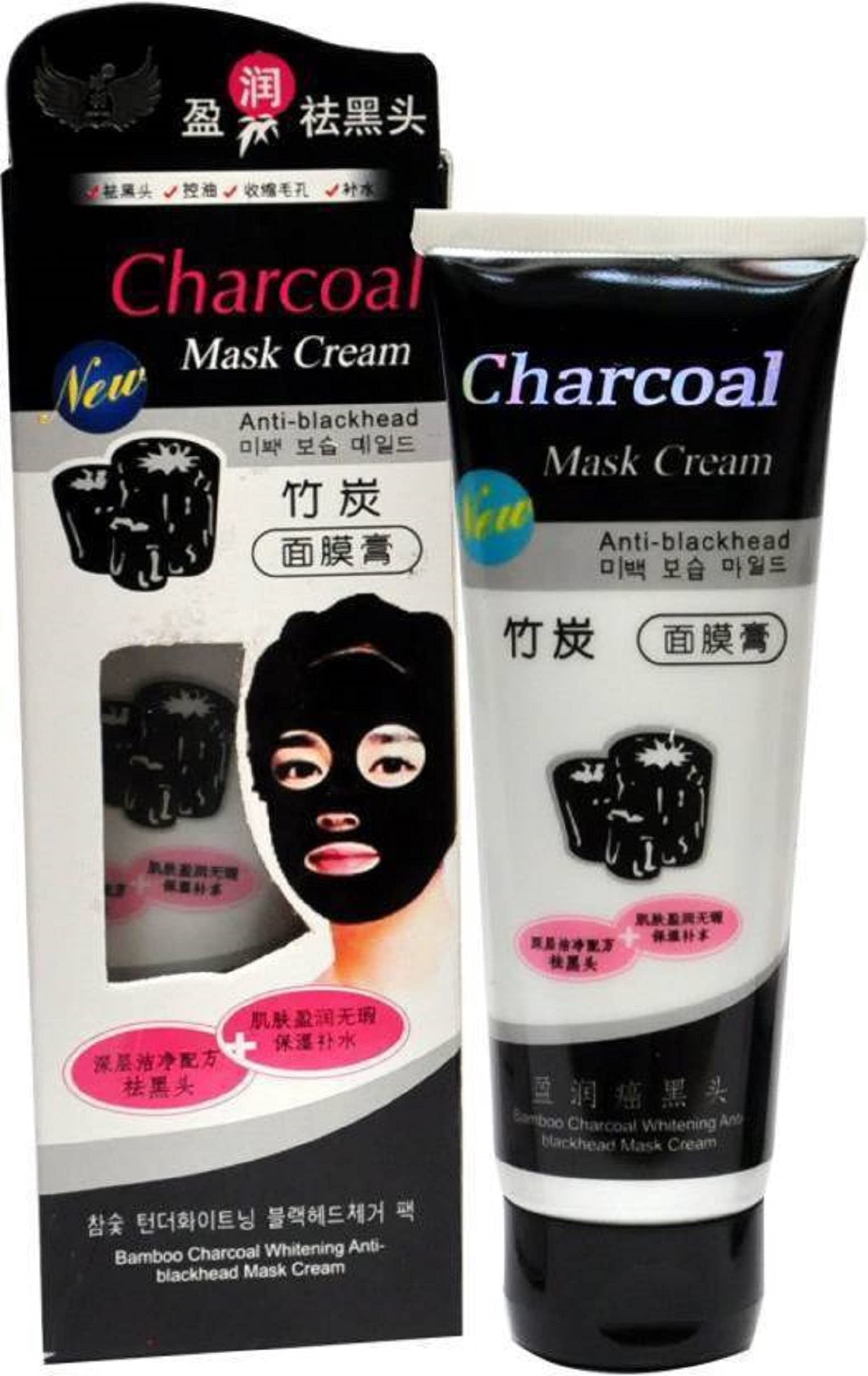 Elecsera Charcoal Oil Control Anti-Acne Deep Cleansing Blackhead Remover Face Wash (130g) - Purifies Pores & Reduces Breakouts for Oily & Acne-Prone Skin | Perfect for Daily Skincare Routine & Post-Workout Cleansing