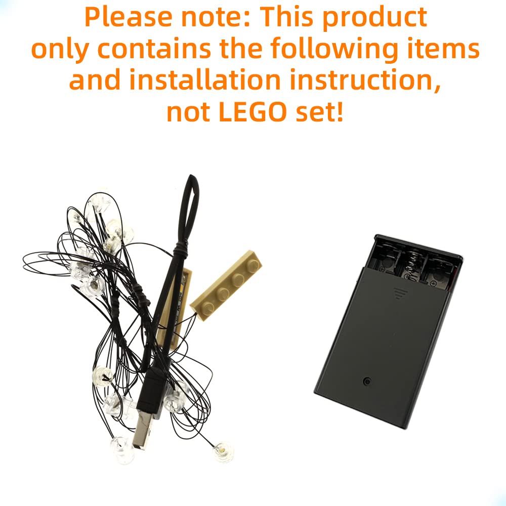 GEAMENT LED Lighting Kit for LEGO Ideas 21338 A-Frame Cabin - Compatible with Building Blocks (Model Not Included) - Perfect for Home Decoration, Gift Giving & LEGO Enthusiasts