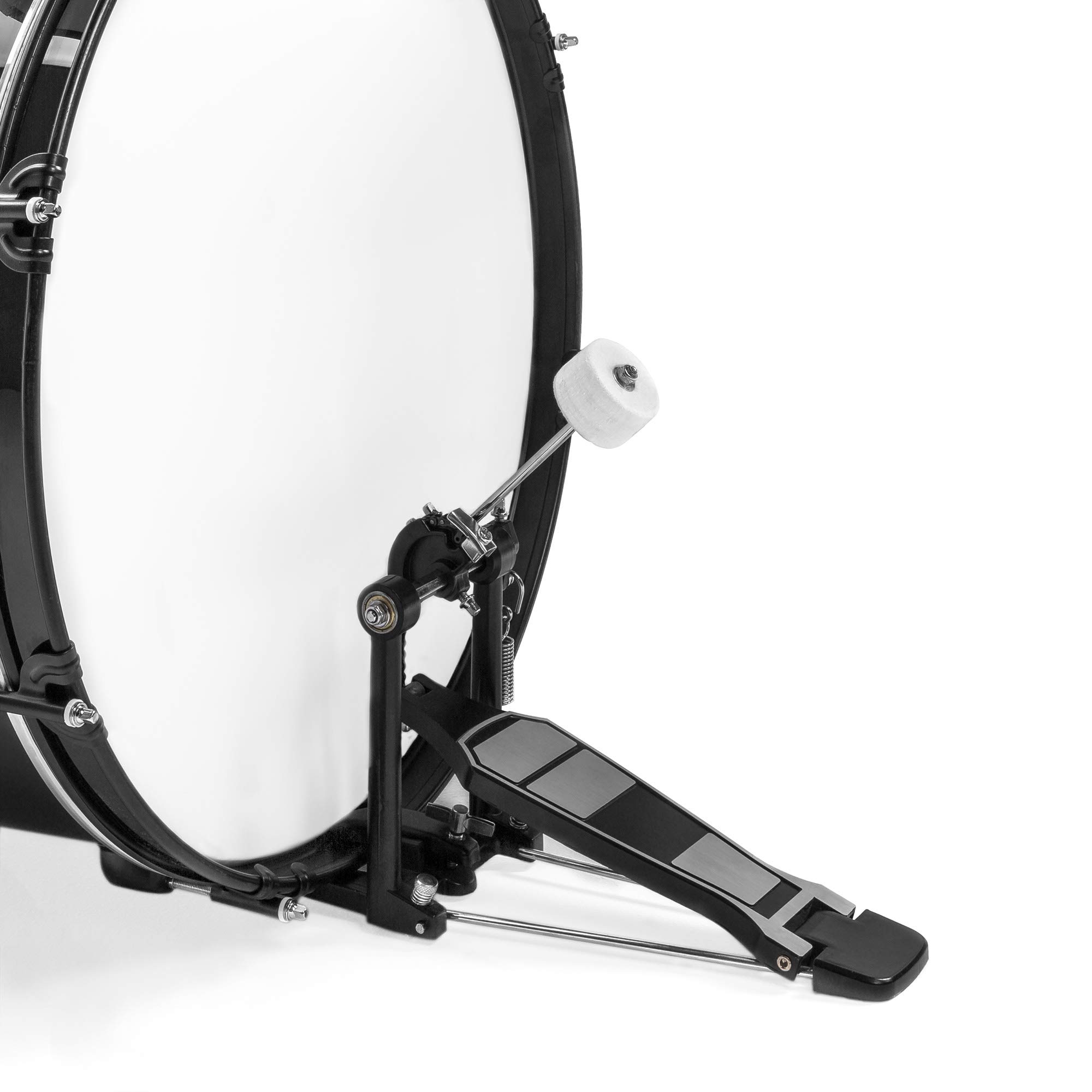 Best Choice Products 5-Piece Full Size Complete Adult Drum Set with Cymbal Stands, Stool, Drum Pedal & Sticks - Professional Black Floor Tom Drum Kit for Home Studio, Live Performances & Music Practice