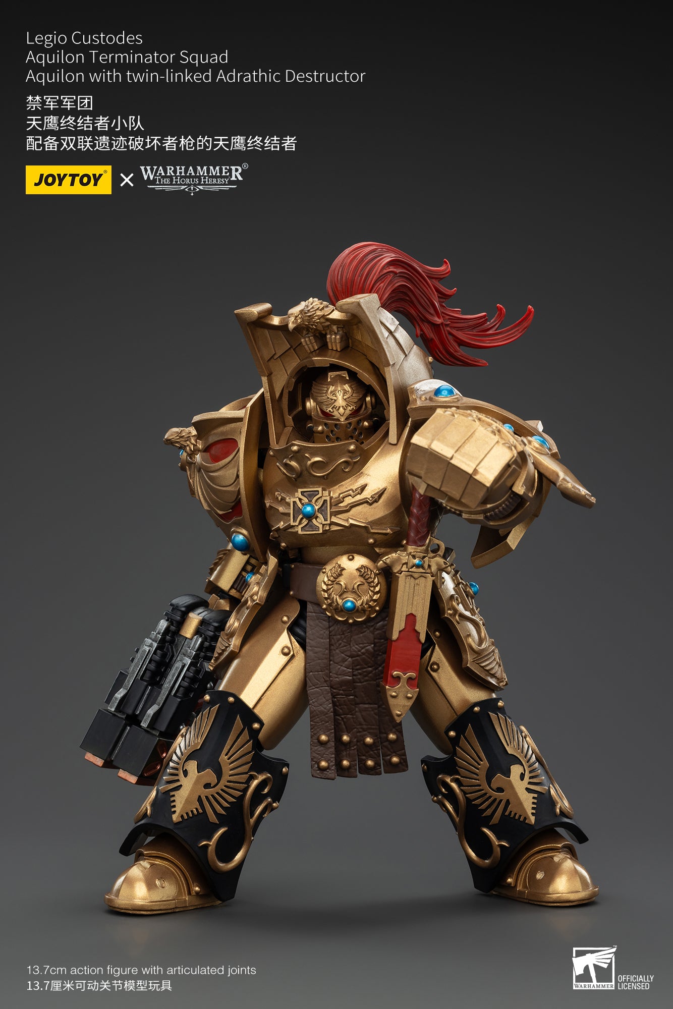 1/18 Scale JOYTOY Warhammer The Horus Heresy Action Figures - Legio Custodes Aquilon Terminator Squad & Custodian Venatari Squad | Collectible Miniatures for Tabletop Gaming and Display