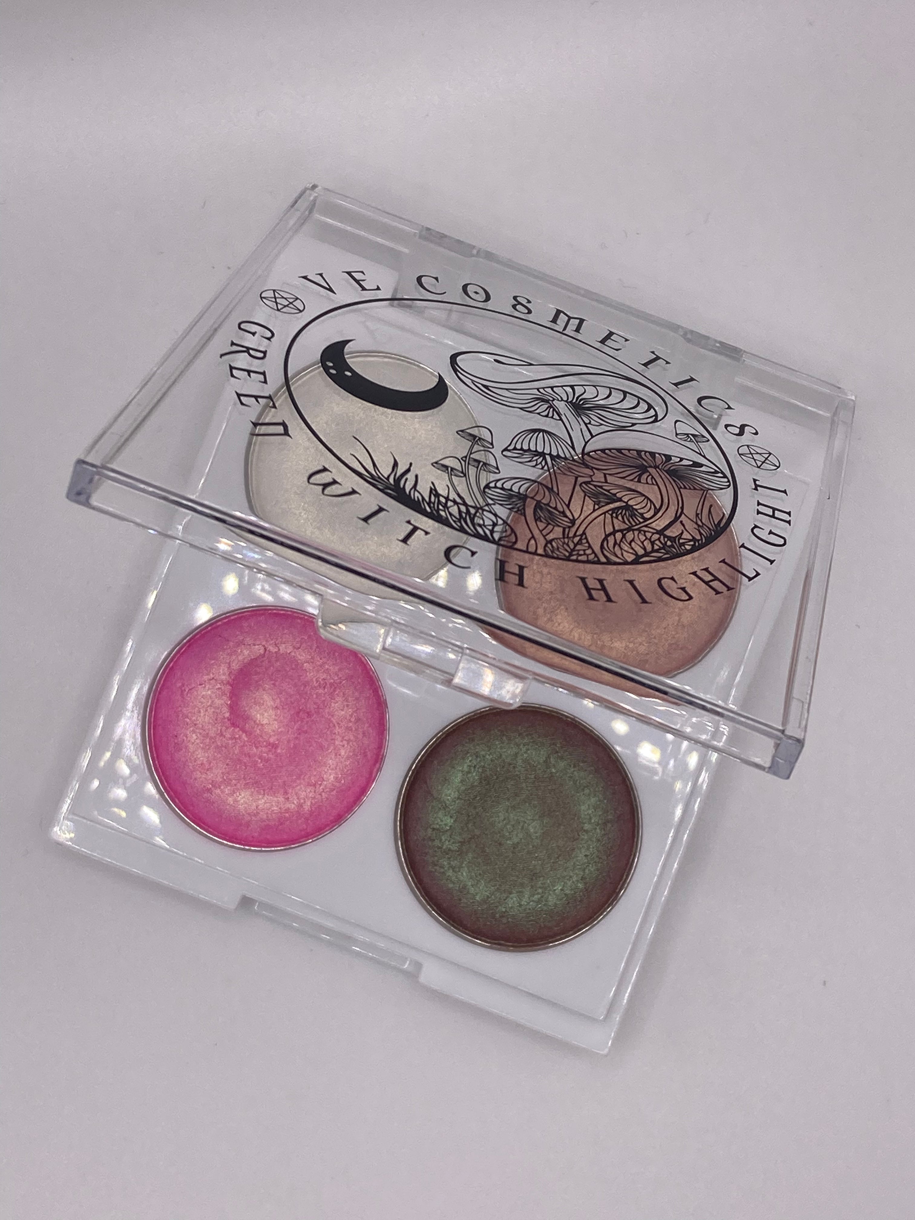 Green Witch Highlighter Limited Edition - Vegan & Cruelty-Free Makeup for Glowing Skin | Perfect for Festivals, Cosplay & Fantasy Looks