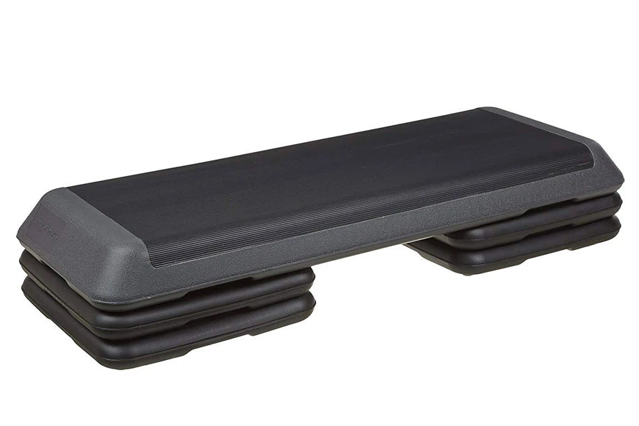 Warrior Aerobic Long Step Platform - Adjustable Fitness Stepper for Home Workouts, Cardio & Strength Training - Ideal for Step Aerobics, HIIT & Leg Exercises