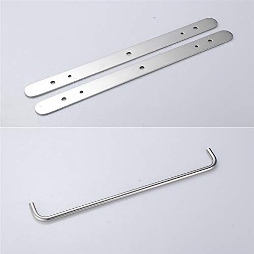 Premium 304 Stainless Steel 3-Tier Wall Mounted Towel Rack - 17.72 Inch Hand-Polished Bathroom Organizer (KJWY003YIN-45CM) - Perfect for Spa, Hotel & Modern Home Bathroom Decor