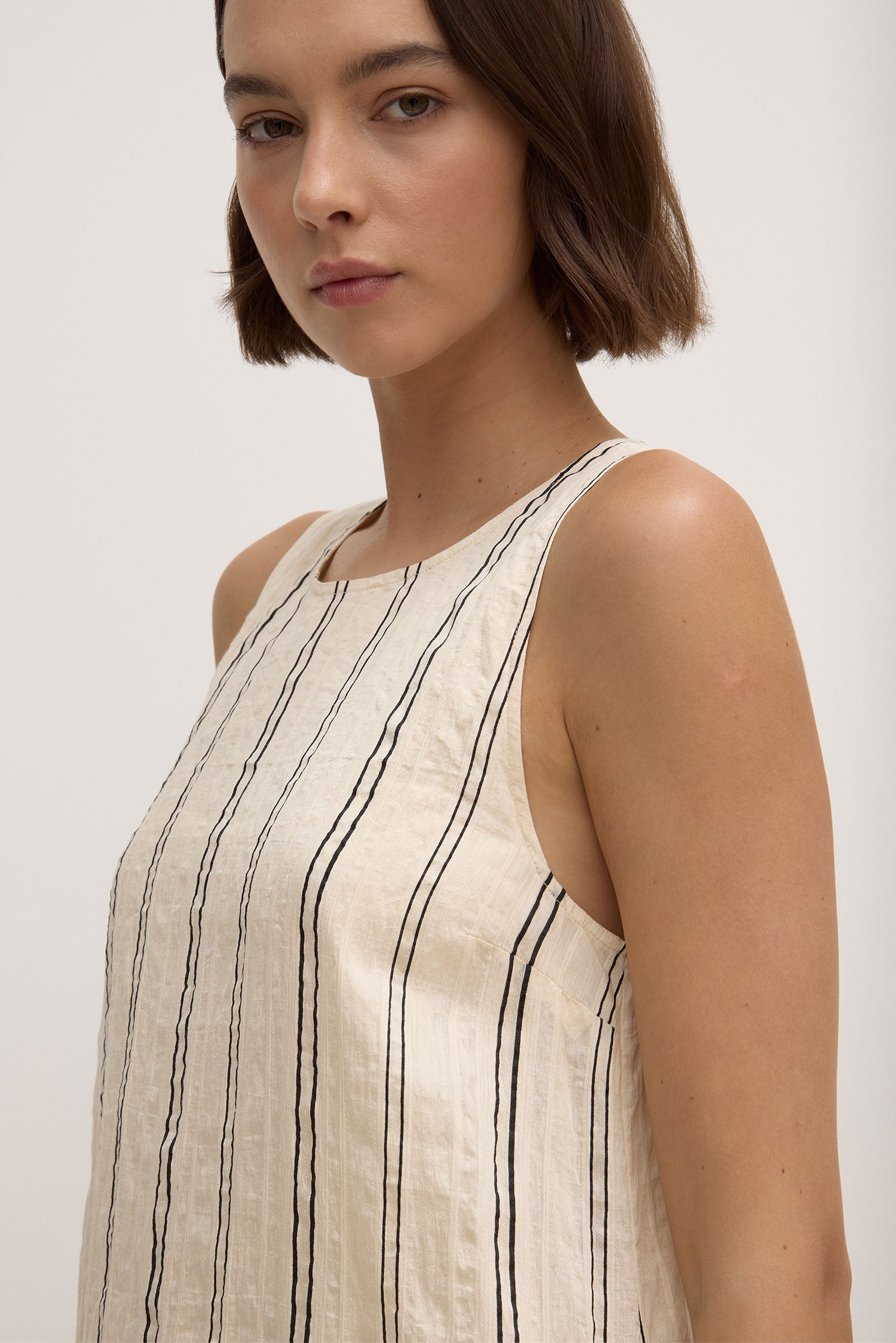 Milos Stripe Maxi Dress for Women - Flowy Long Summer Dress with Side Slits - Perfect for Beach, Vacation, and Casual Outings