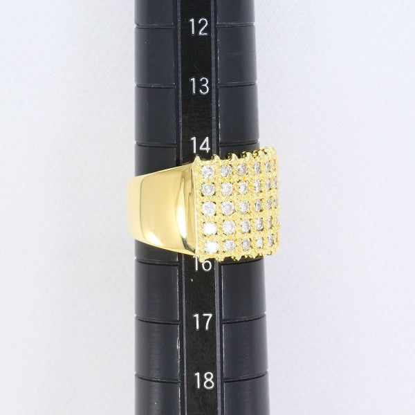 18K Yellow Gold Diamond Ring for Women - Elegant Wedding, Engagement & Anniversary Jewelry Gift - Perfect for Special Occasions & Everyday Luxury