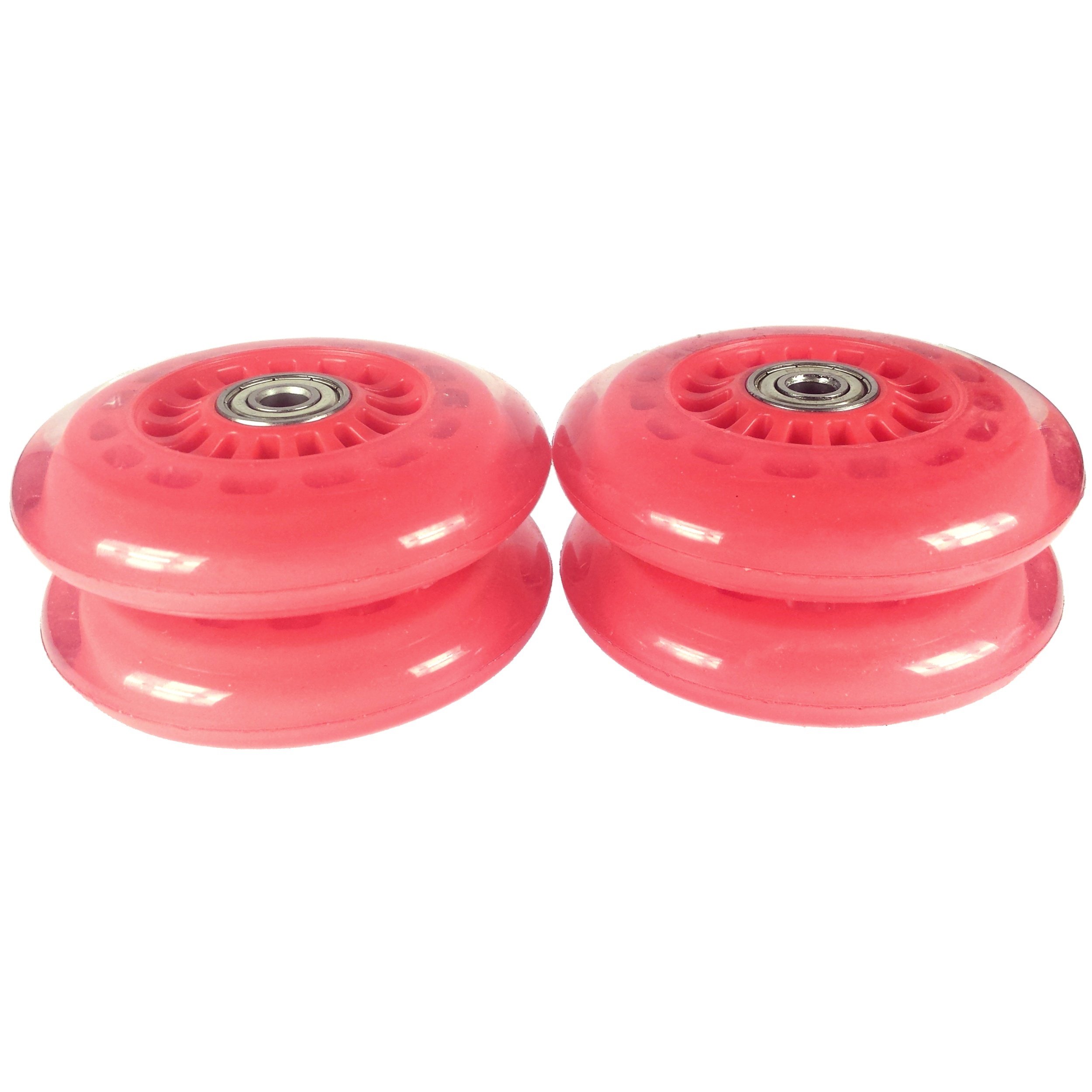Wiggle Car PU Replacement Wheels - Red - Durable Polyurethane Wheels for Kids Ride-On Toys - Perfect for Indoor & Outdoor Play