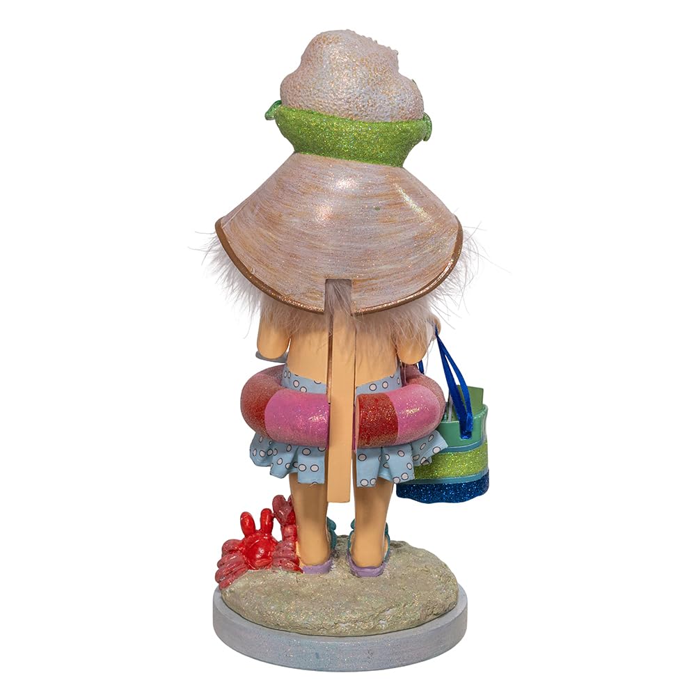 Kurt Adler 15-inch Hollywood Nutcrackers™ Beach Girl Nutcracker - Christmas Holiday Decor, Coastal Themed Home Decoration for Beach House, Living Room & Seasonal Party Decorations