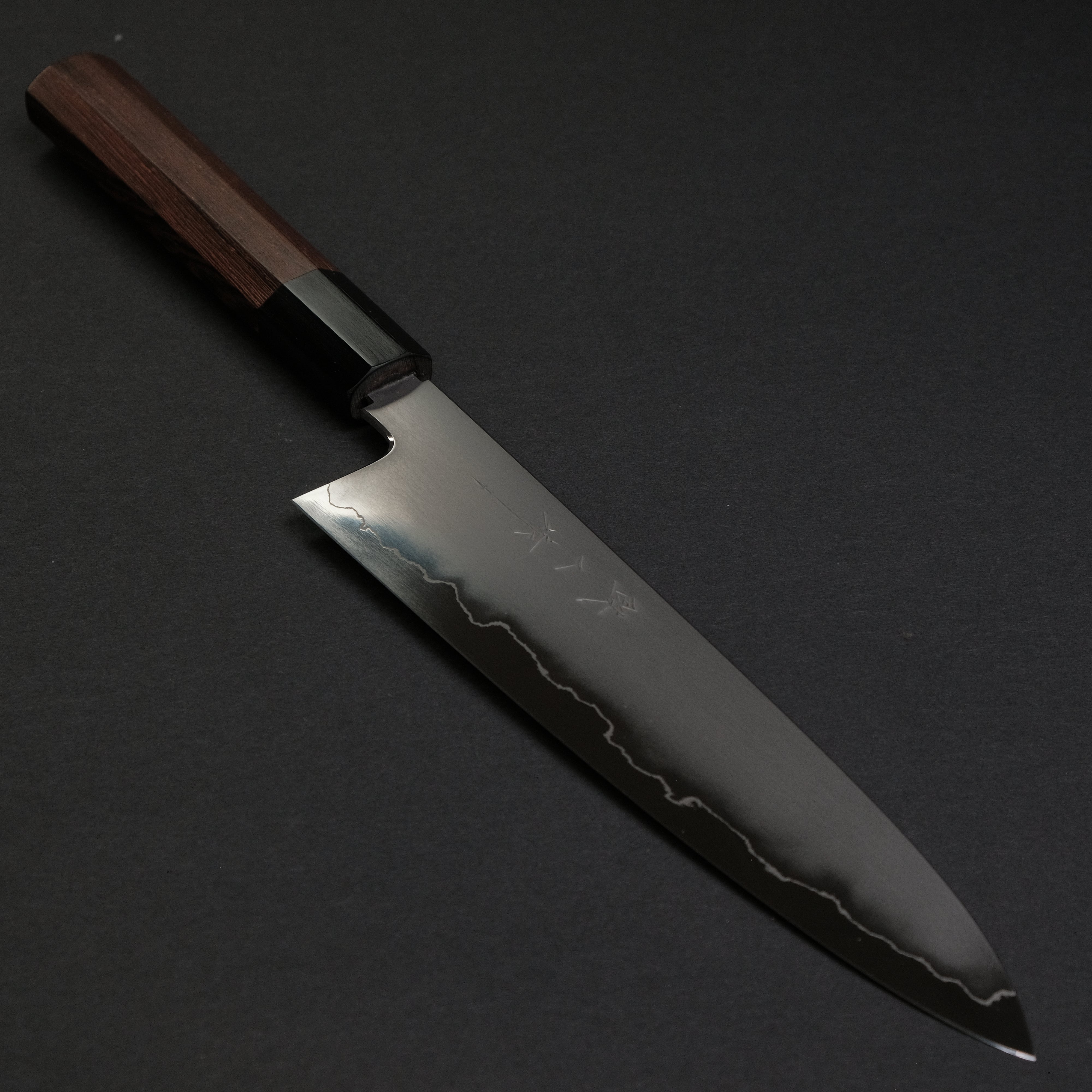 Premium Tetsujin Silver #3 Kasumi Gyuto 210mm Japanese Chef Knife with Taihei Tagayasan Handle - Perfect for Sushi, Meat Slicing & Professional Kitchen Use