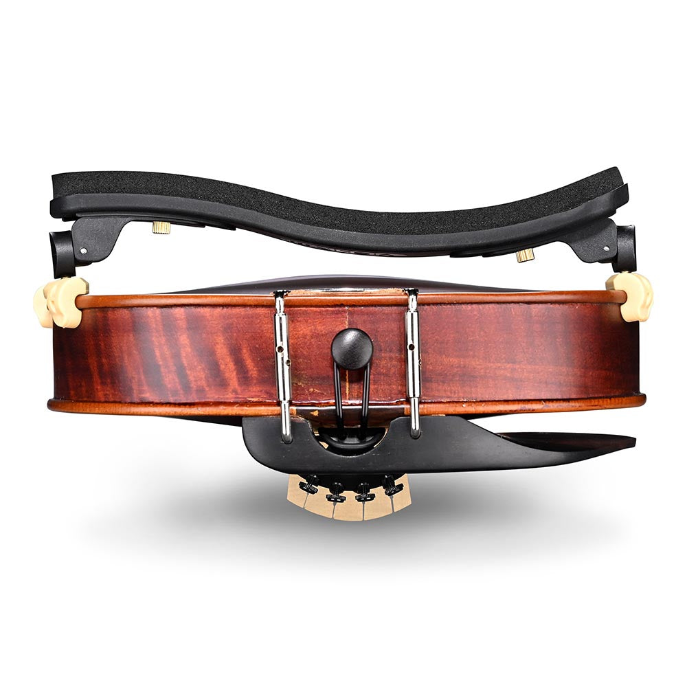 Premium Violin Shoulder Rest 4/4 & 3/4 Size - Soft Sponge & Nylon Padding for Comfort - Adjustable Black Shoulder Support - Ideal for Students, Professionals & Practice Sessions