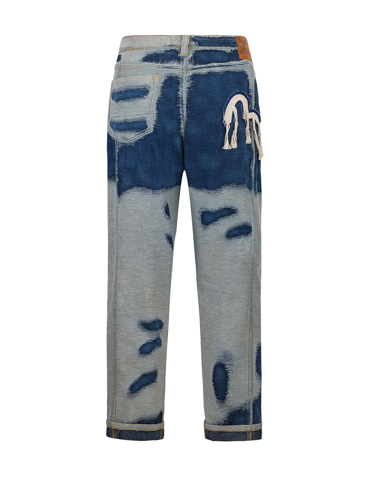 Vintage Distressed Seagull Embroidery Slim Fit Denim Jeans for Women - Casual Streetwear, Boho Chic Style, Perfect for Everyday Wear and Night Out