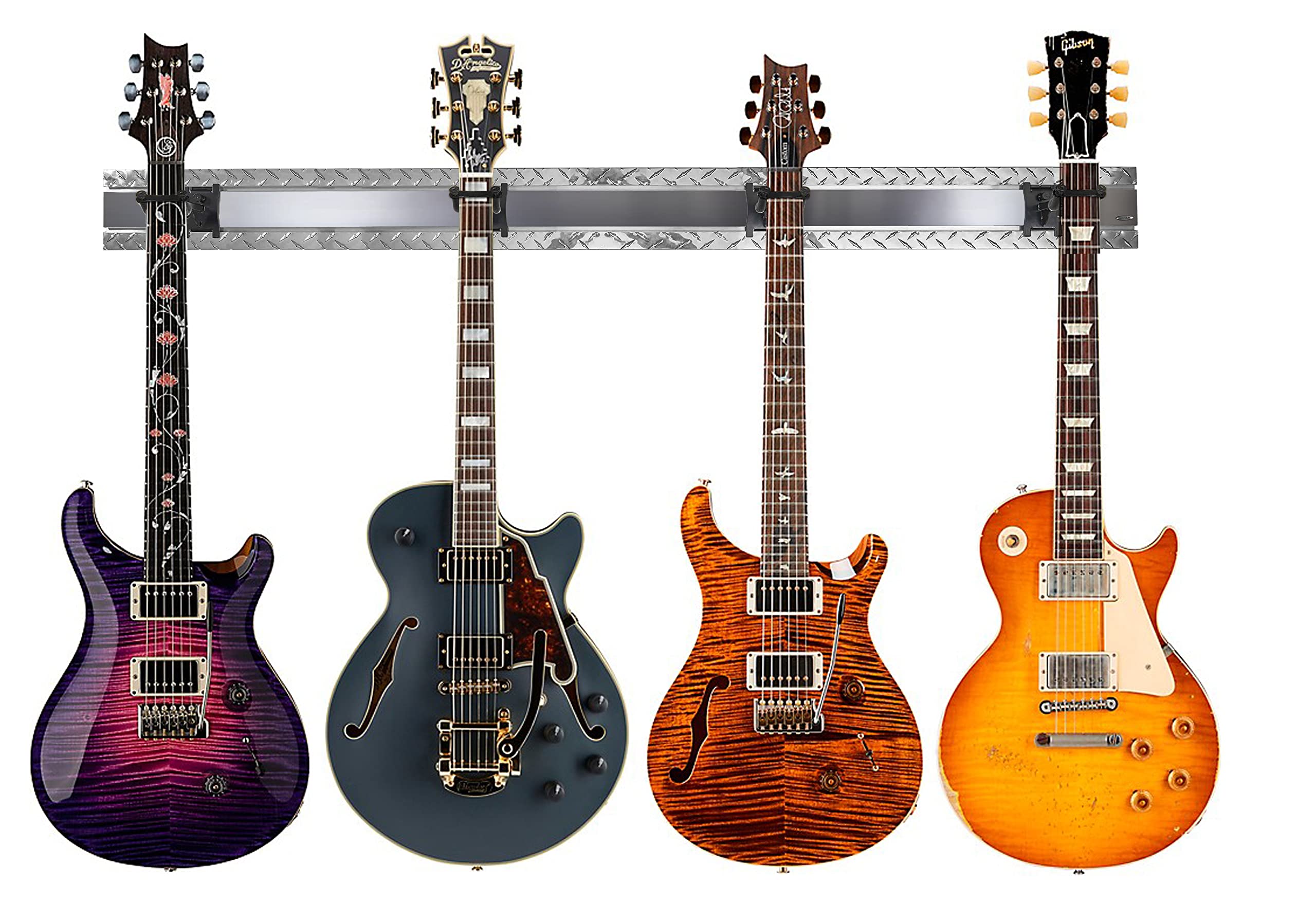 Horizontal Guitar Wall Mount with 6 Hooks - 48