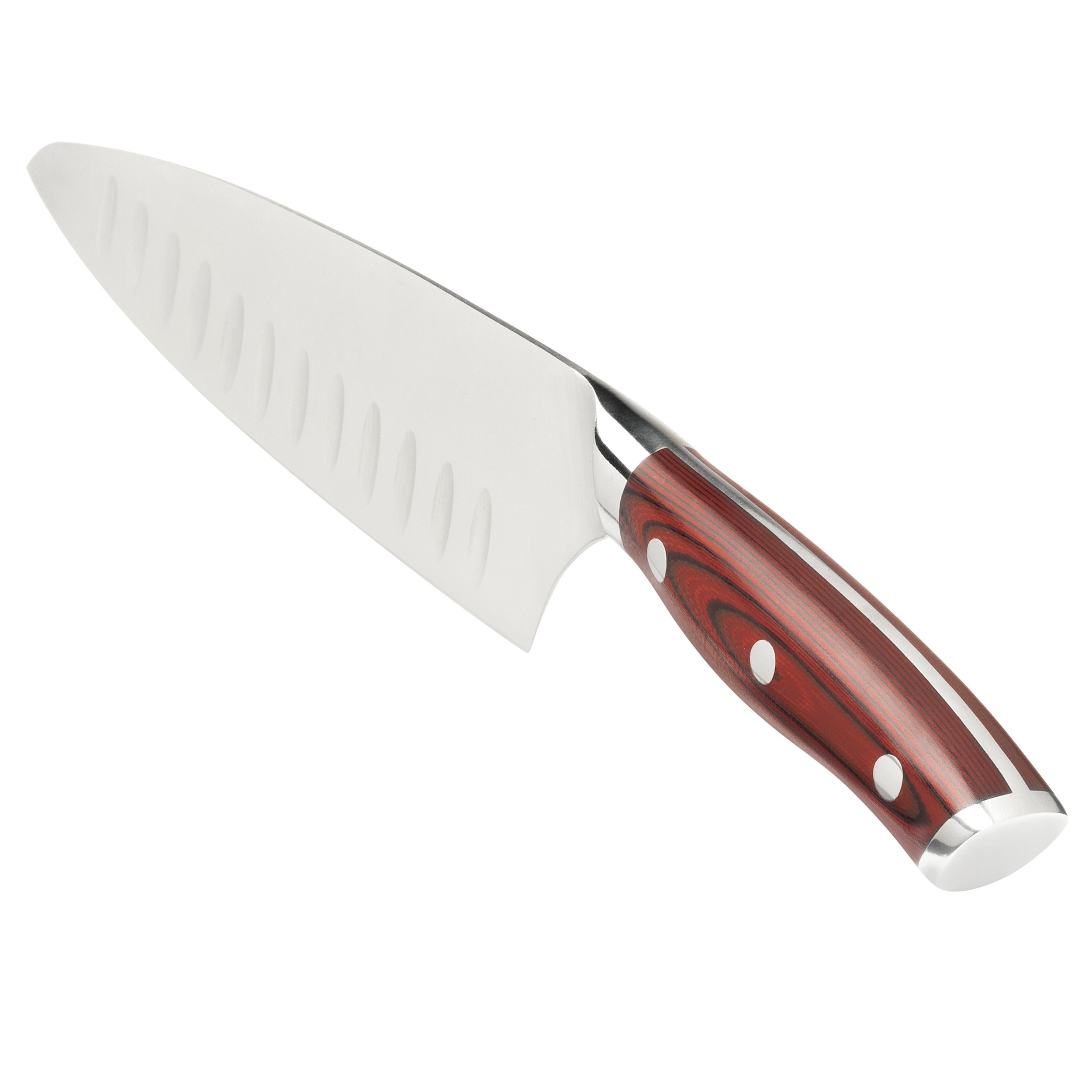 Ergo Chef Crimson Series 6-Piece Knife Set - 8-Inch Chef Knife, 8-Inch Bread Knife, 3.5-Inch Paring Knife with 3 Protective Blade Covers - Premium German Stainless Steel & Durable G10 Handle - Perfect for Professional Chefs & Home Cooking Enthusiasts