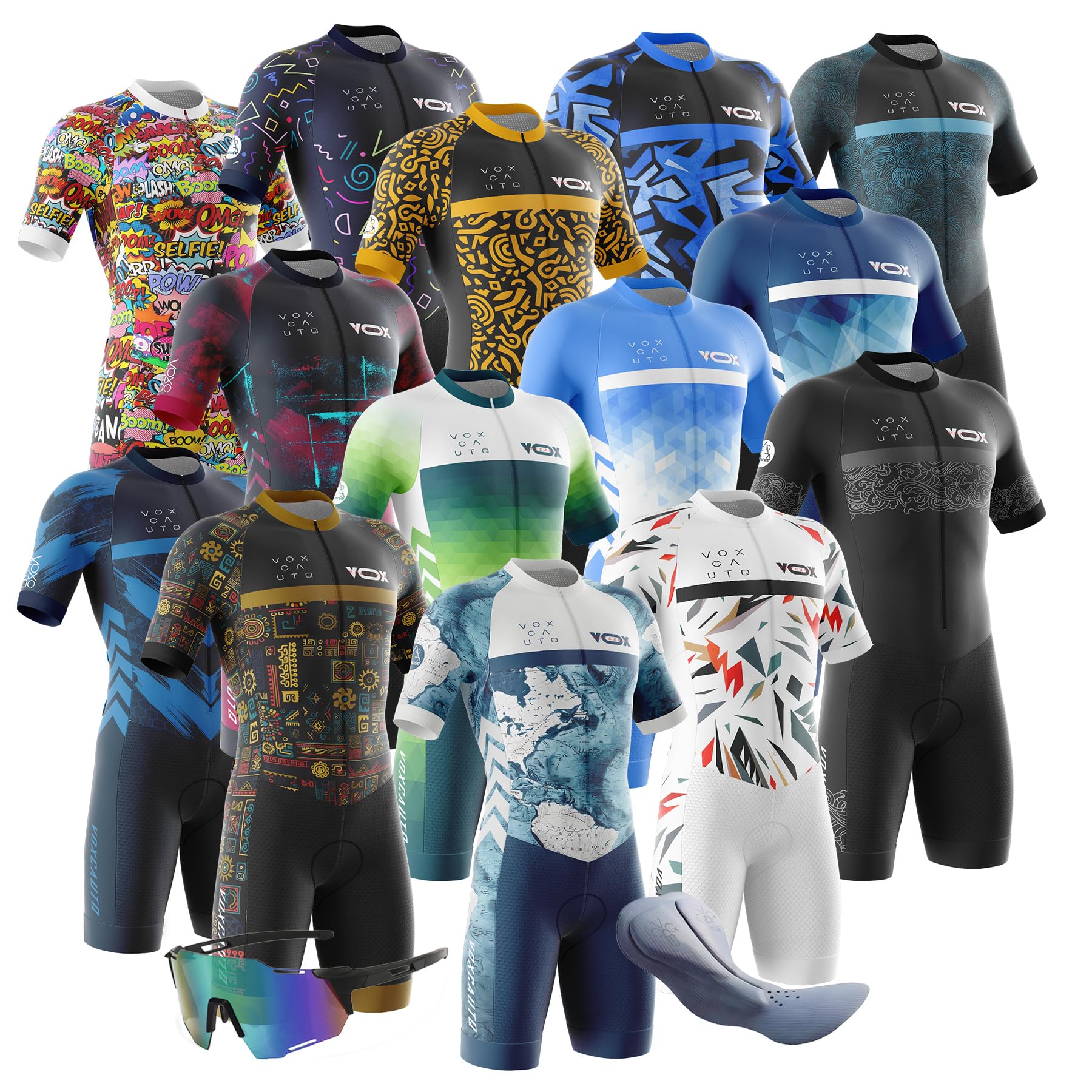 Men's Triathlon Suit - Breathable Cycling Skinsuit for Swimming & Biking - High-Performance Trisuit for Men | Ideal for Triathlons, Cycling Races & Training Sessions