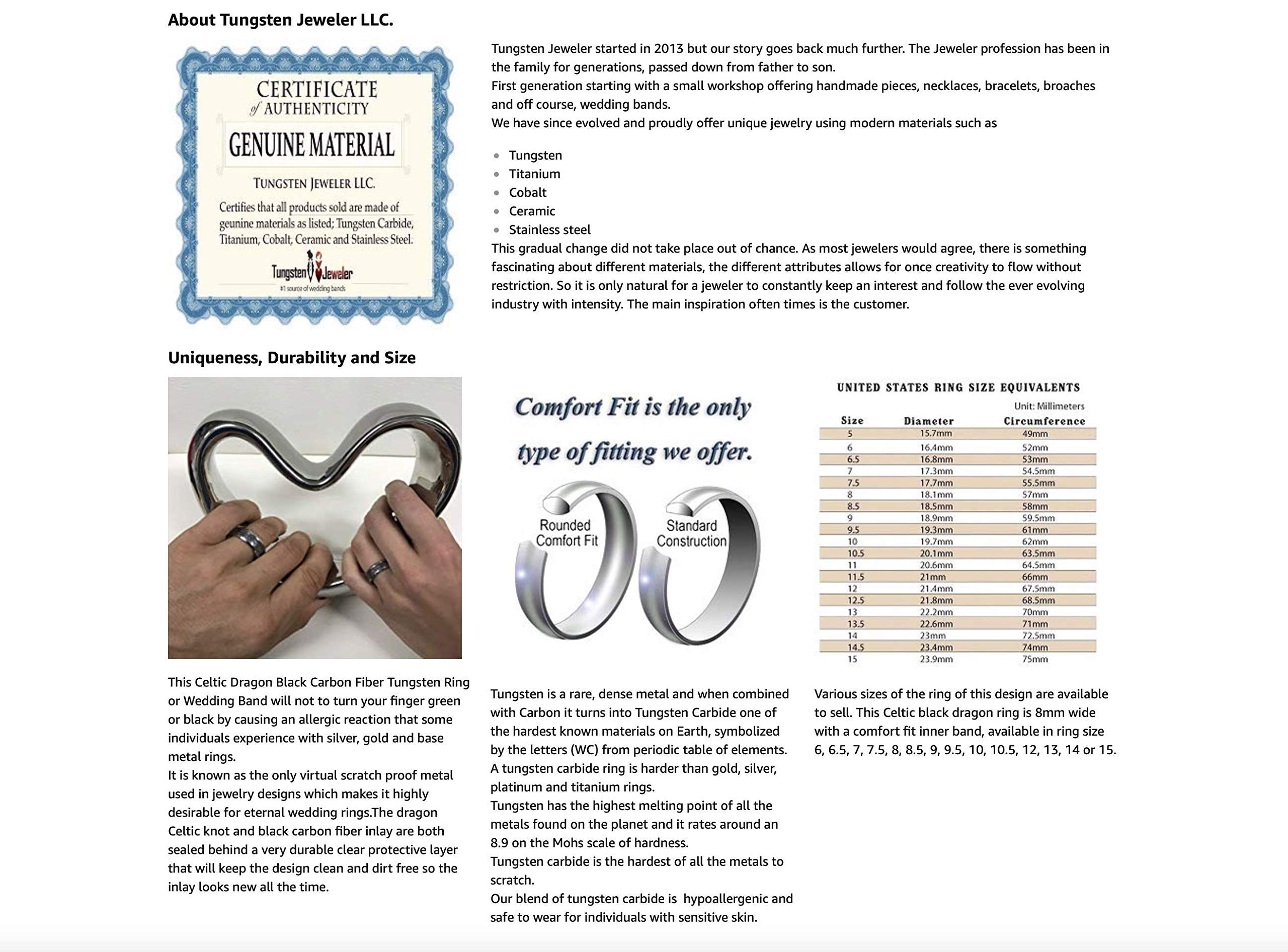 9MM & 7MM Step Edge Black Enamel Celtic Knot Tungsten Carbide Wedding Rings for Men & Women - Free Engraving - Perfect for Anniversaries, Engagements & Couple Matching Bands