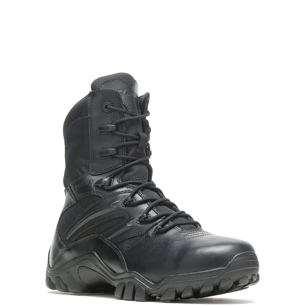 Bates Delta Side-Zip 8 Inch Tactical Boots for Men - Military & Police Uniform Shoes, Work Boots for Law Enforcement & Security Professionals