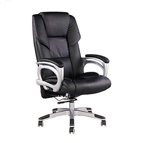 Ergonomic Office Chair with Adjustable Height - PU Leather Executive Desk Chair, Swivel & Reclining for Comfort - Perfect for Home Office, Gaming, and Workspaces