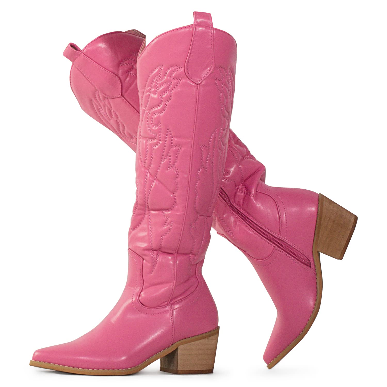 Women's Western Cowboy Knee High Boots | Fashionable Cowgirl Boots for Women | Perfect for Country Dancing, Rodeo & Western Style Outfits