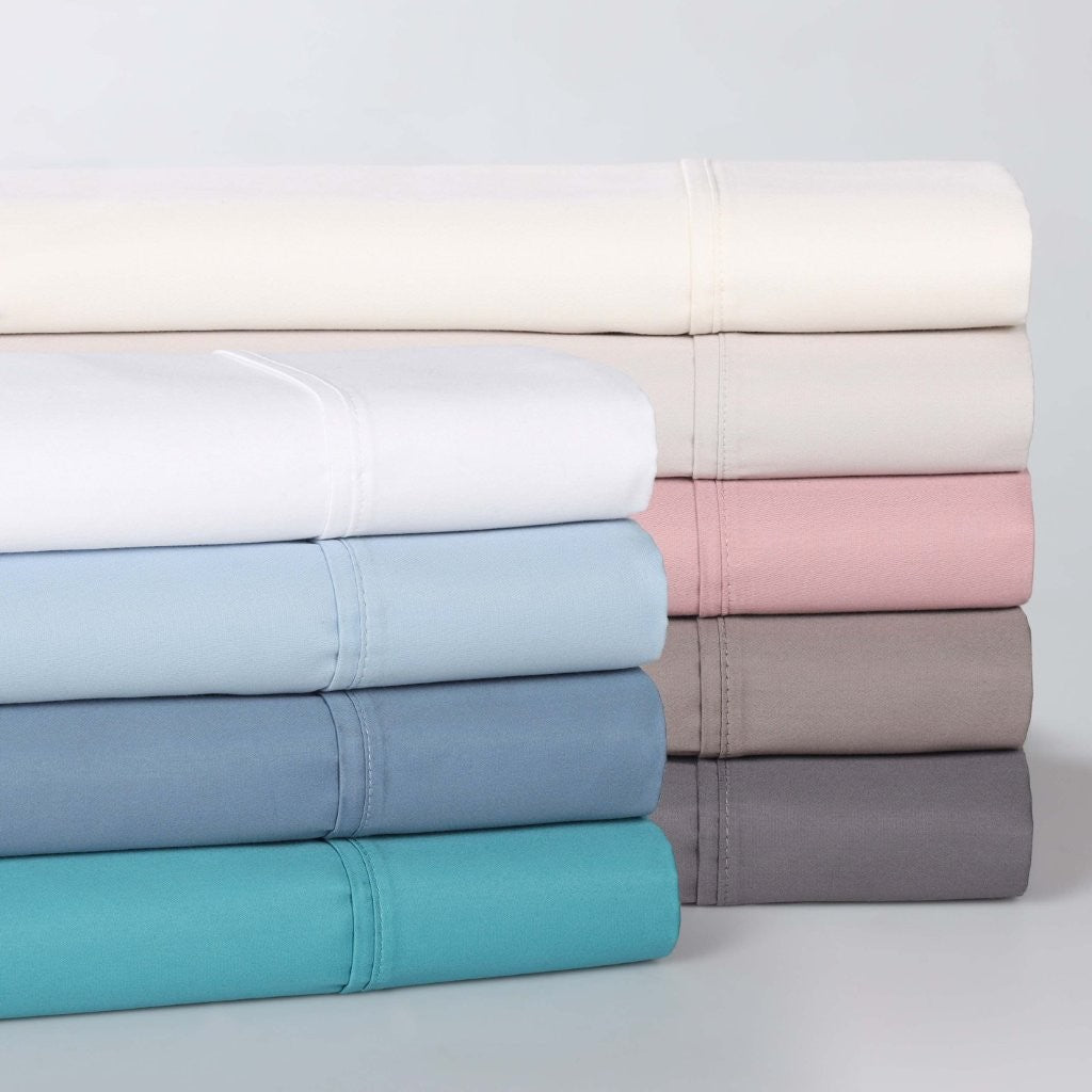 Premium 1400-1500 Thread Count Cotton Blend Pillowcase Set of 2 - Ultra Soft & Breathable Bedding for Side Sleepers & Hot Sleepers - Perfect for Master Bedroom, Guest Room & Luxury Hotels