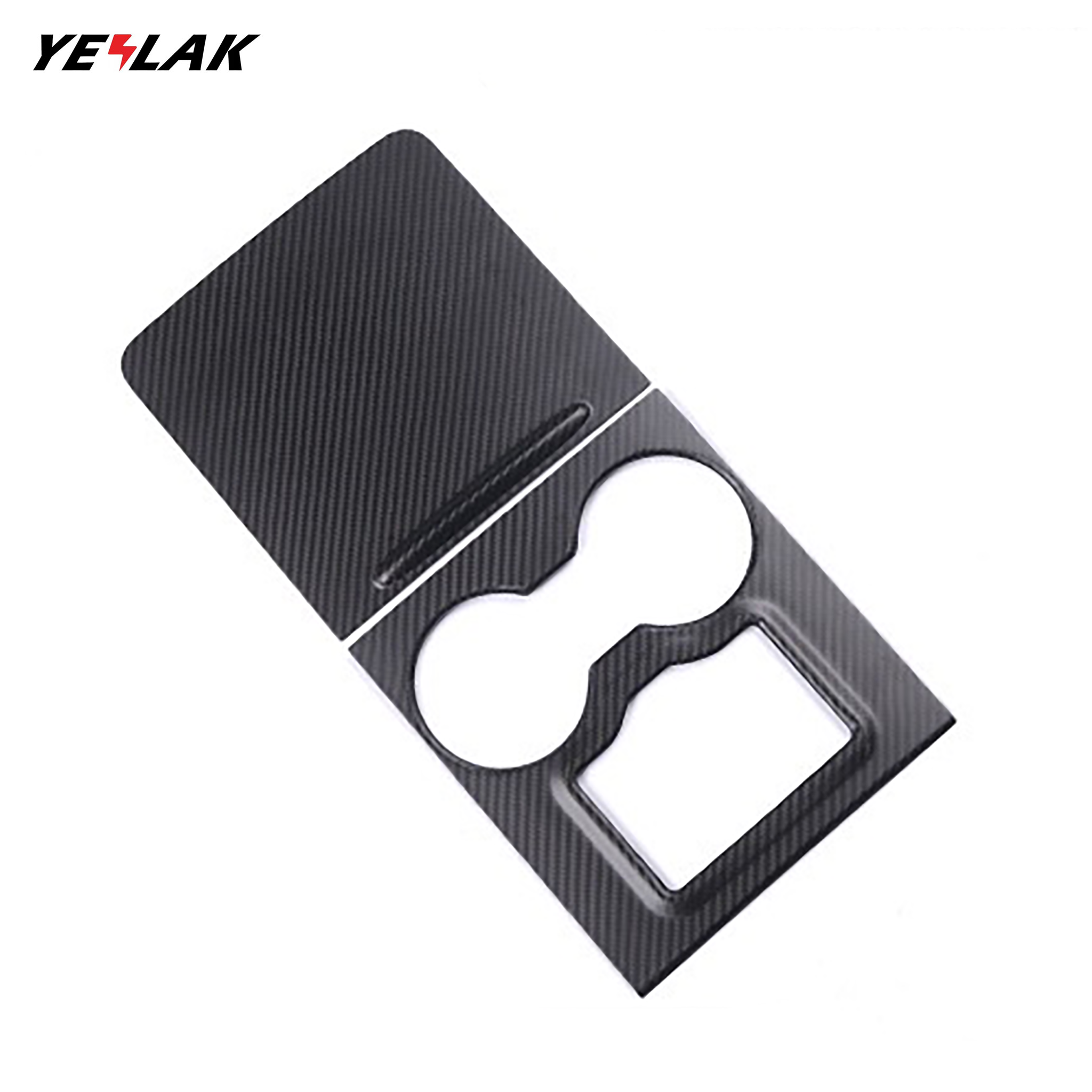 Premium Carbon Fiber Center Console Overlay for Tesla Model 3/Y - Custom Fit Luxury Interior Upgrade | Enhance Your Tesla's Interior Style & Protection for Daily Driving & Road Trips