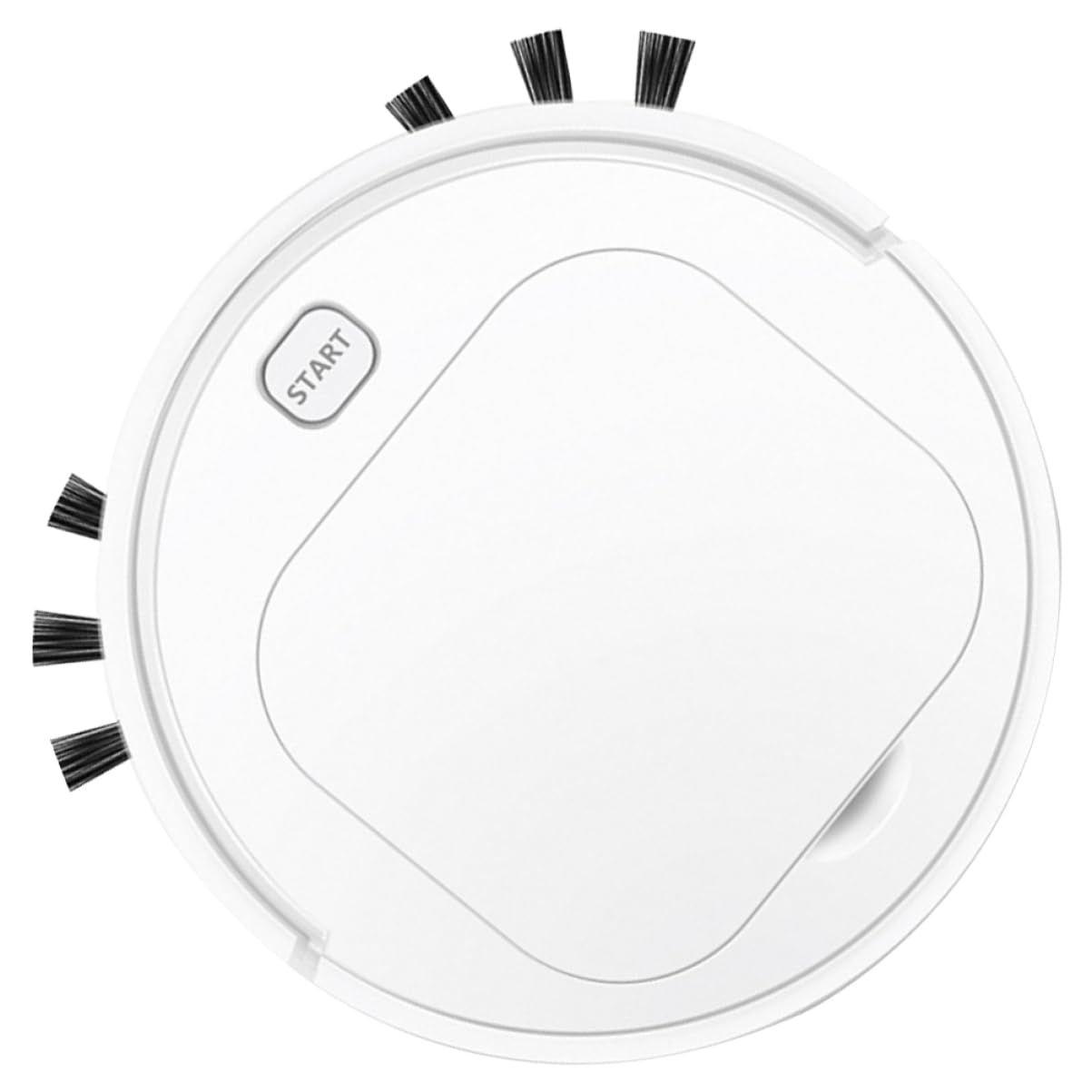 IMIKEYA Rechargeable Robotic Vacuum Cleaner for Hard-to-Reach Areas - Low Noise, Long-Lasting Performance - Ideal for Home, Dorm, Office & Pet Hair Cleaning (White)