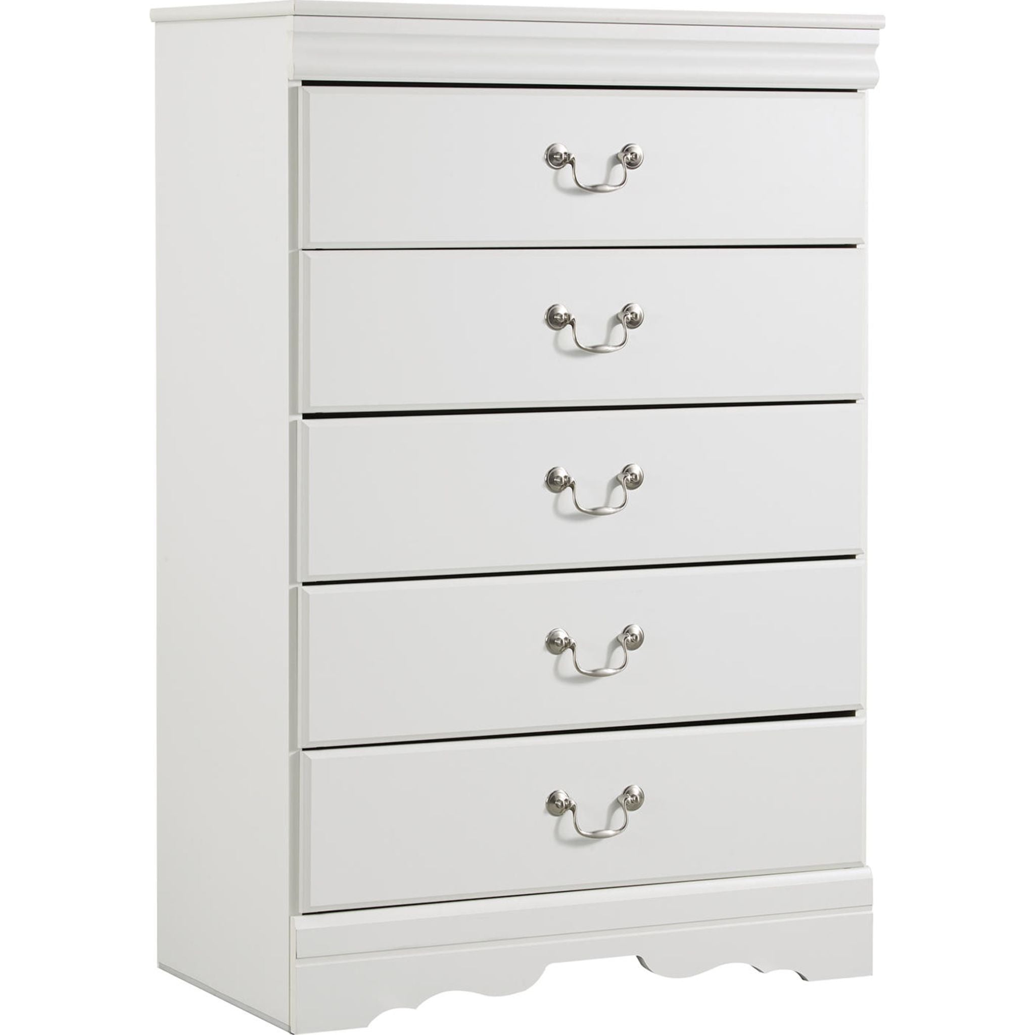 Anarasia White Chest - Stylish Storage Solution for Bedroom, Living Room & Office Organization