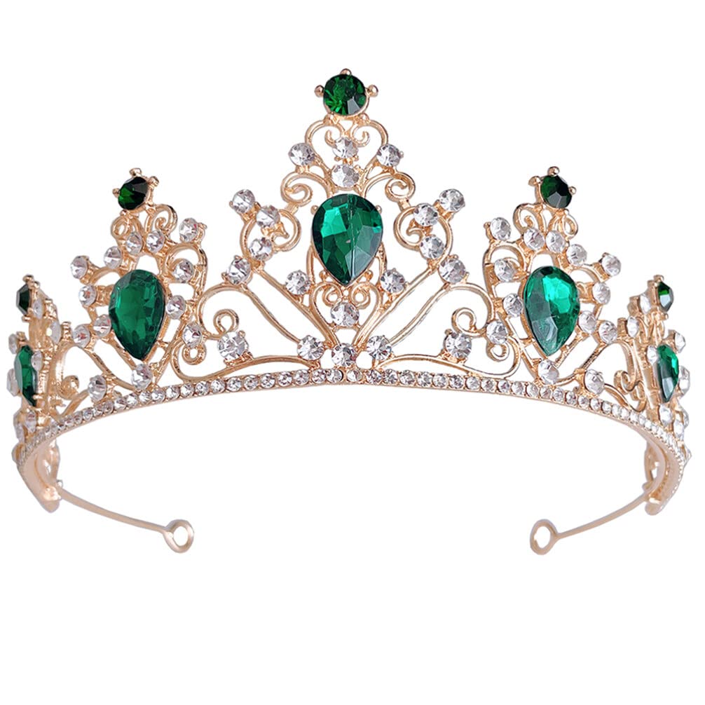 Sparkling Rhinestone Crystal Crown Tiara for Brides & Girls - Elegant Wedding Headdress, Princess Headpiece, Bridal Accessory - Perfect for Weddings, Banquets, Pageants & Special Occasions
