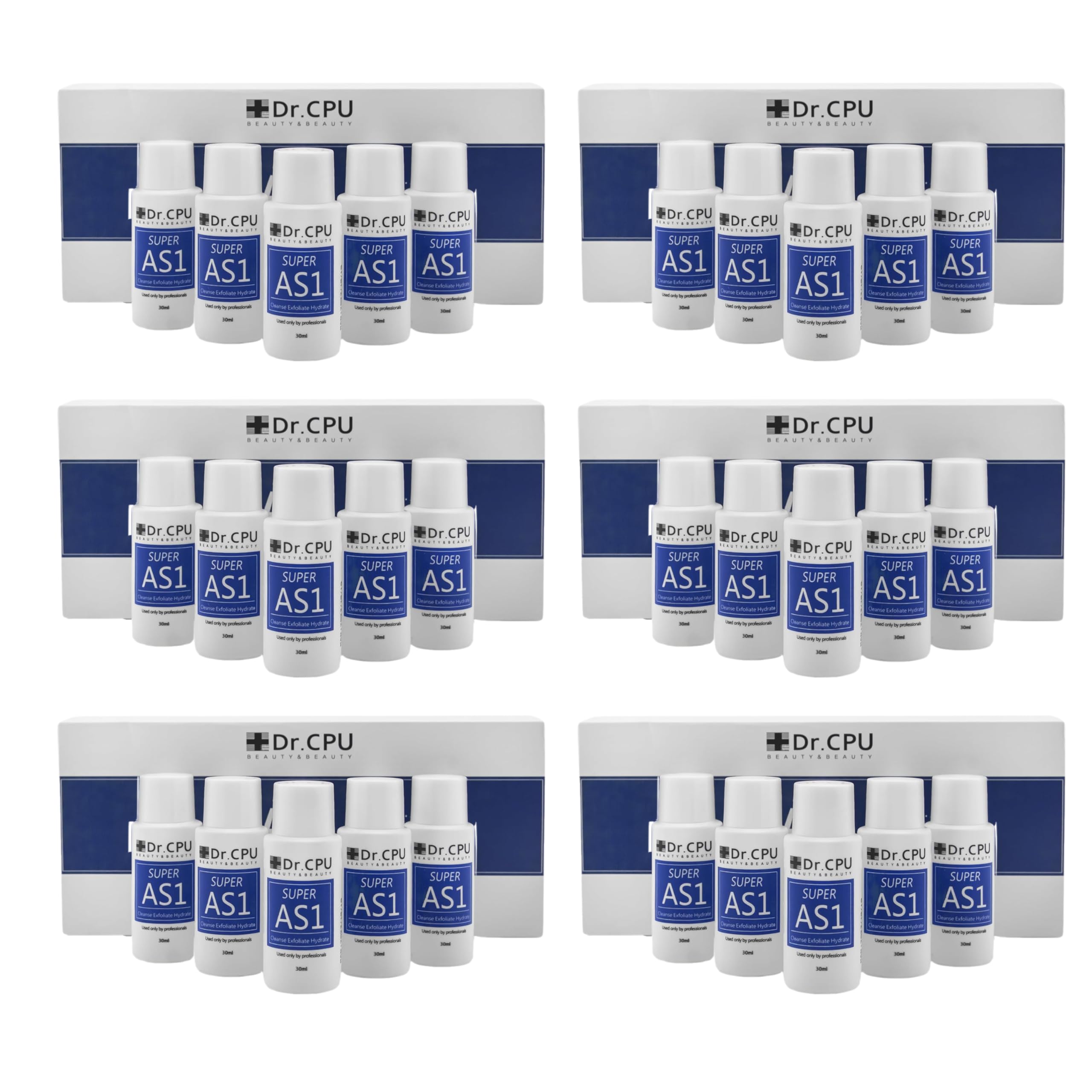 6 Set Water Peeling Hydrofacial Kit - Concentrated Skin Serum & Moisturizer (30ml/1.01oz Per Bottle) for Deep Cleansing & Hydration, Dilutes to 800ml/27oz - Perfect for At-Home Spa, Professional Facial Treatments & Glowing Skin Routine