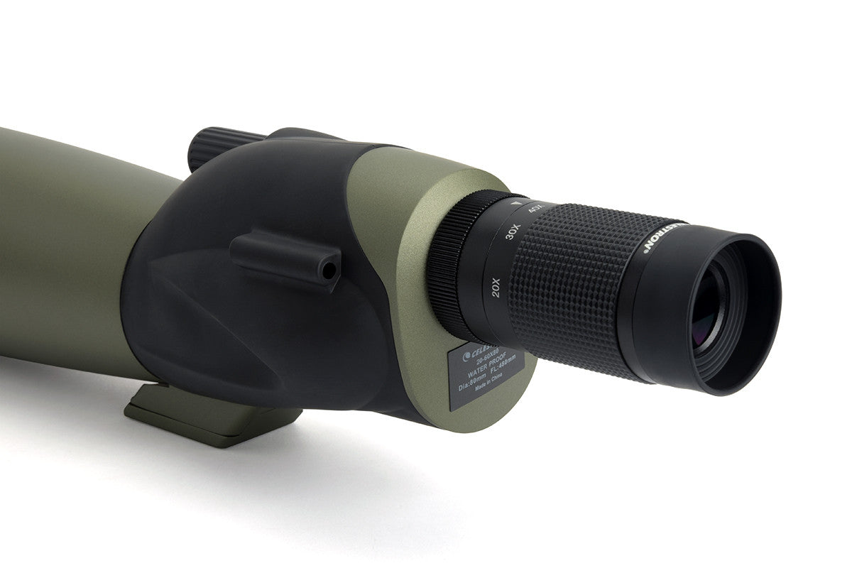 Ultima 20-60x80mm Straight Zoom Spotting Scope for Hunting, Bird Watching & Outdoor Adventures - High Power Magnification for Clear Long Distance Viewing