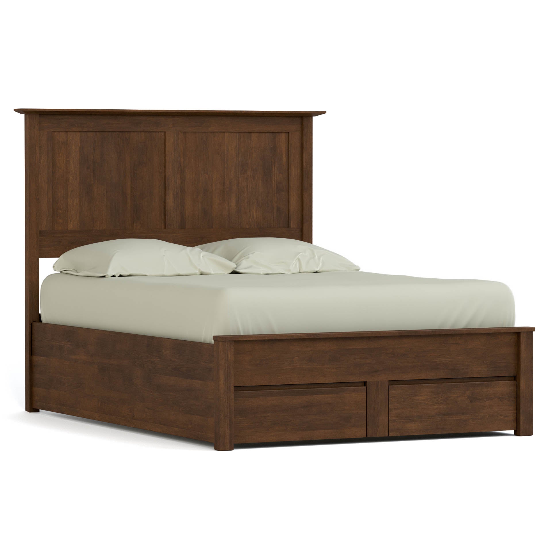Gable Road Storage Bed - Queen Size Platform Bed with Underbed Storage Drawers for Small Spaces | Perfect for Apartments, Dorms & Guest Rooms