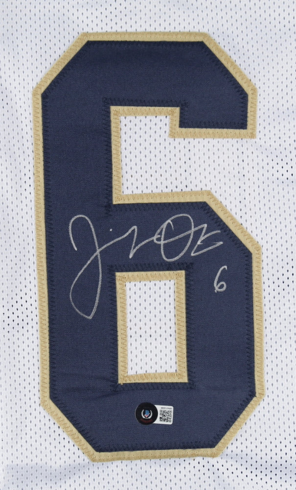 Authentic Jeremiah Owusu Koramoah Autographed Notre Dame Fighting Irish Football Jersey - Perfect for Collectors, Fans & Game Day Memorabilia