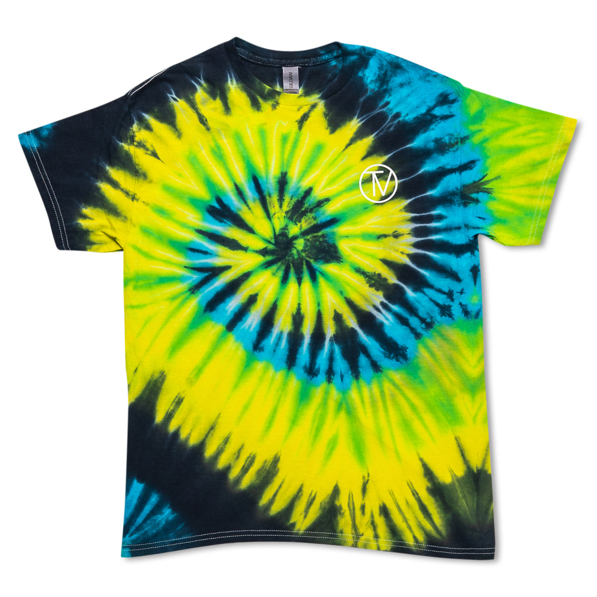 Vibrant Tropical Tie Dye T-Shirt for Women - Soft Cotton Short Sleeve Tee - Perfect for Beach Vacations, Summer Festivals & Boho Style Outfits