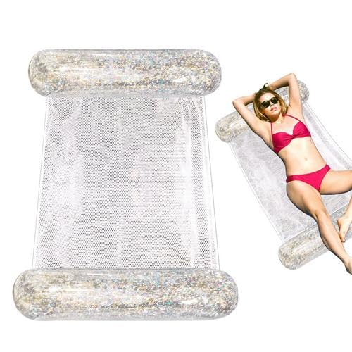 Inflatable Pool Float for Adults - Water Hammock, Floating Chair, Portable Inflatable Lounger - Perfect for Relaxing in Swimming Pools, Lakes, and Beaches