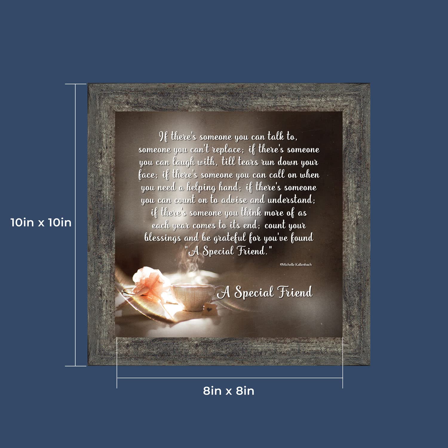 Crossroads Home Décor Best Friend Picture Frame - Thoughtful Birthday Gift for Best Friends, Perfect for Home, Office, or Dorm Room Décor