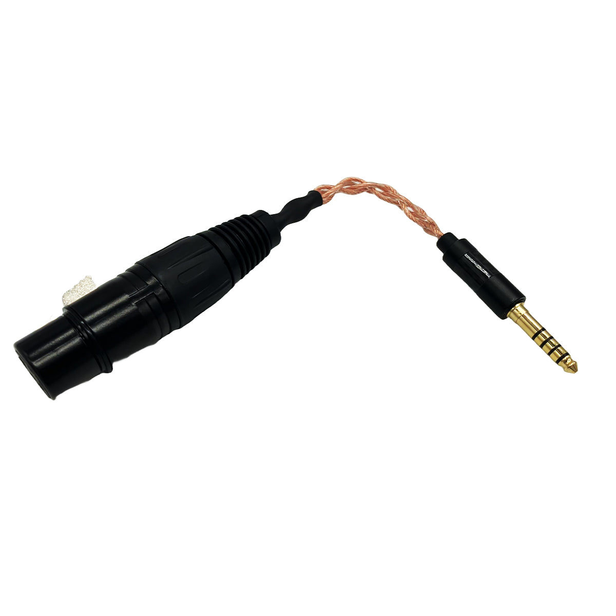 Strauss & Wagner Cieza Braided Copper 4-Pin XLR Female to 4.4mm Male Balanced Adapter Cable - Professional Audio Connector for Studio Equipment & Hi-Fi Systems