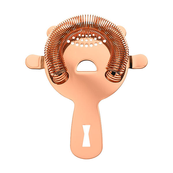 Barfly by Mercer M37071CP Heavy Duty 4-Prong Spring Bar Strainer - Copper Plated Cocktail Strainer (5 5/8
