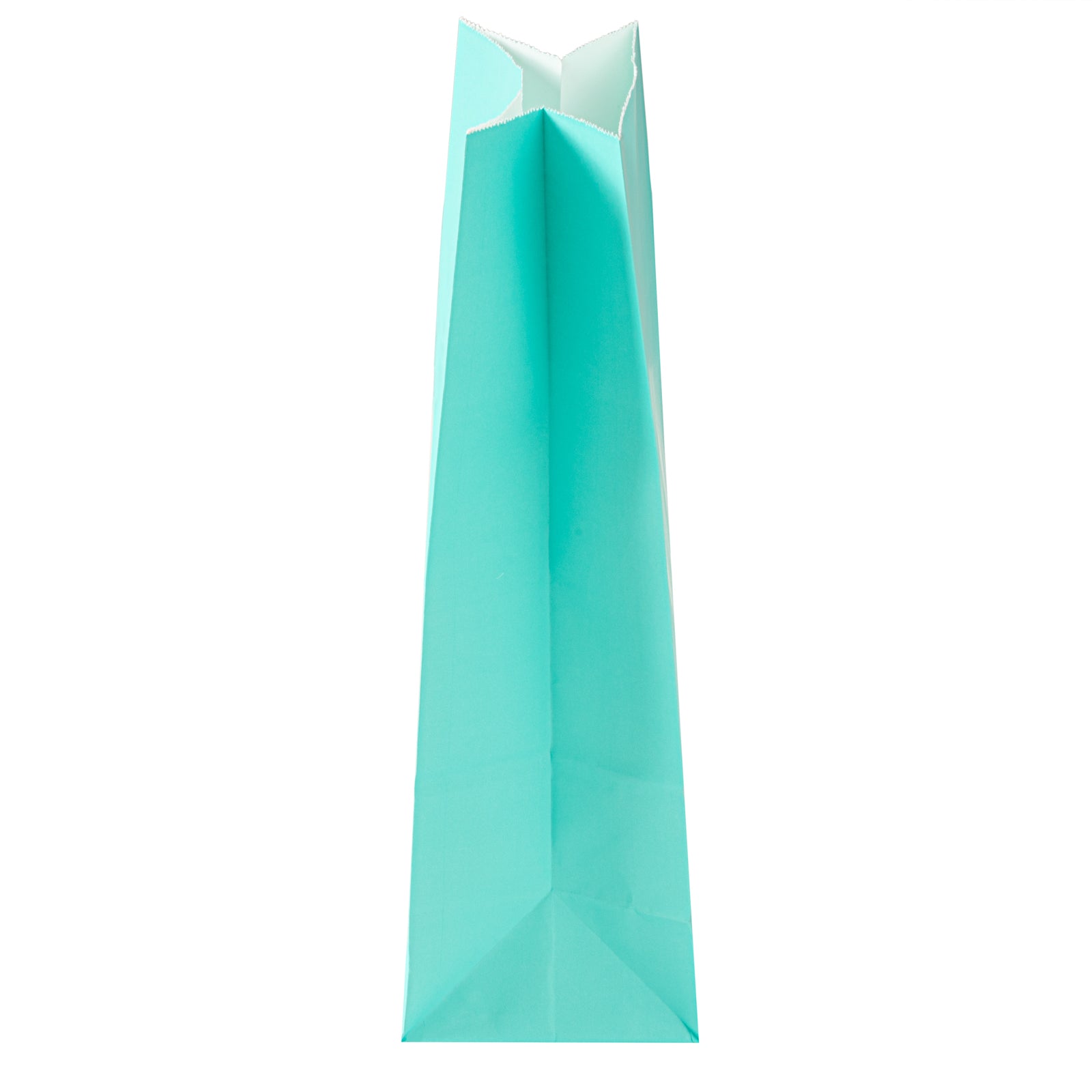 Eco-Friendly Turquoise Paper Bags - 8 lb Capacity, 6 x 4 x 11.75 Inches - Pack of 100 - Perfect for Retail Shopping, Gift Wrapping & Party Favors