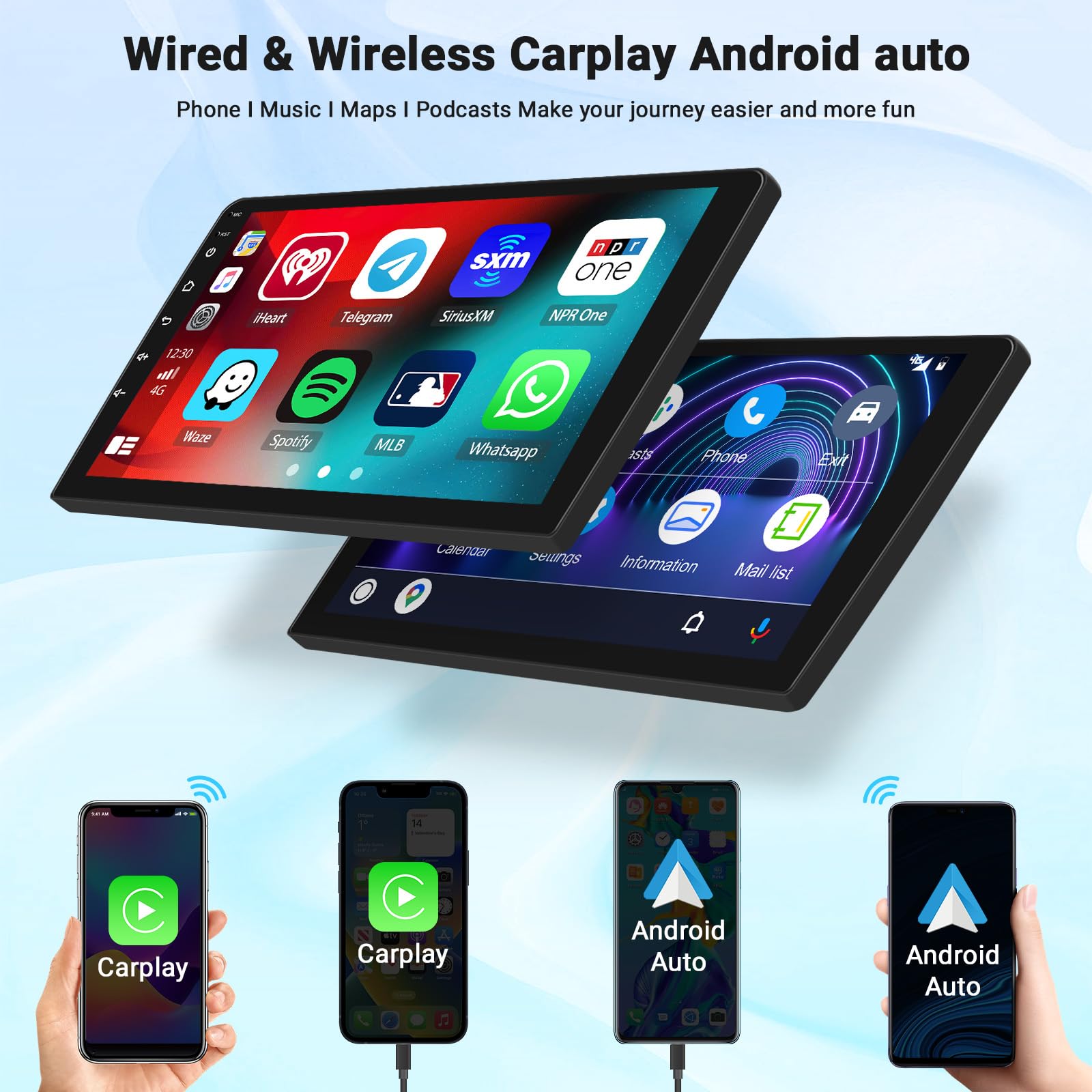 2+64GB Android 13 Double Din Car Stereo - 9