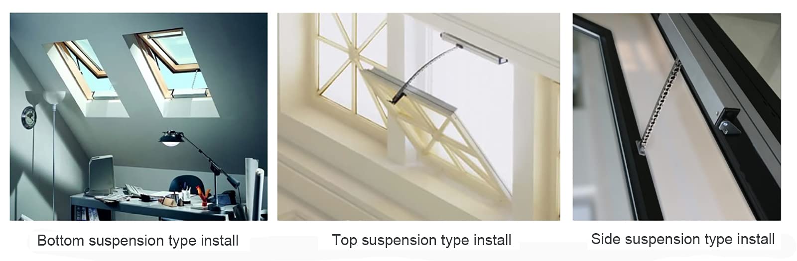 Olideauto 24V Electric Window Closer & Opener - DC24V/AC110V Motorized Window Actuator with Built-in Receiver & Adjustable Stroke (3.93-15.74 Inch) - Perfect for Smart Homes, Offices, and Automatic Window Systems