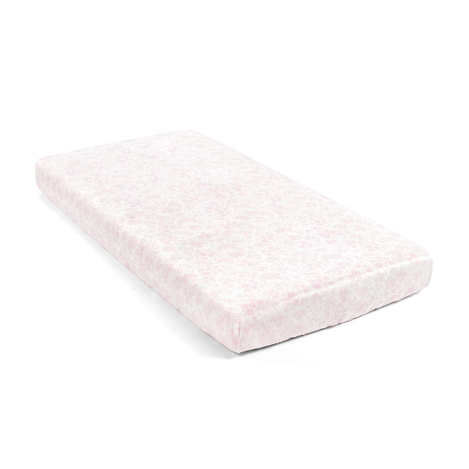 Lush Decor Floral Fitted Crib Sheet - Soft Pink 52x28
