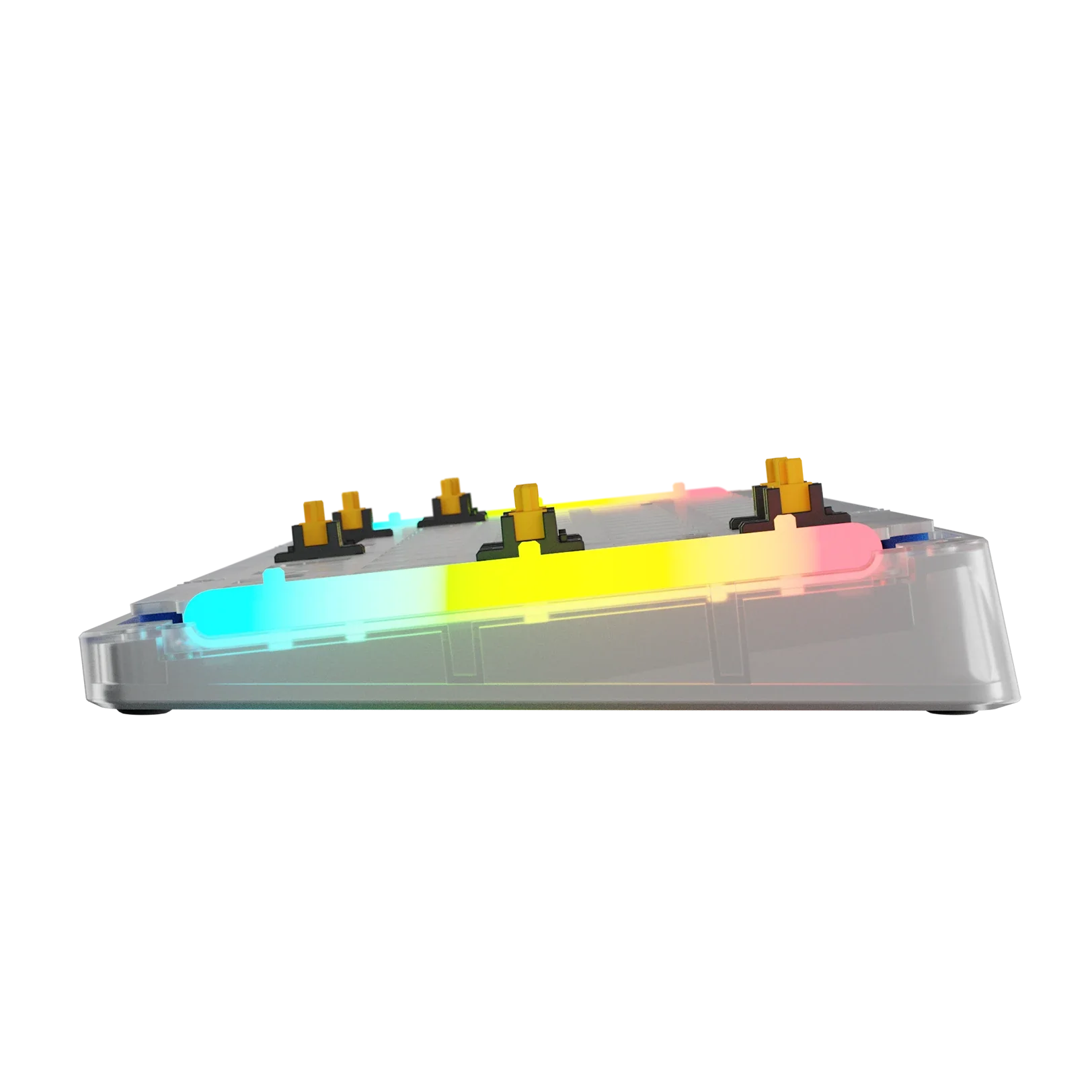 GMMK 3 65% Mechanical Keyboard Plastic Bottom Case - EXO Frost White | Perfect for Gaming, Office Work & Typing Enthusiasts