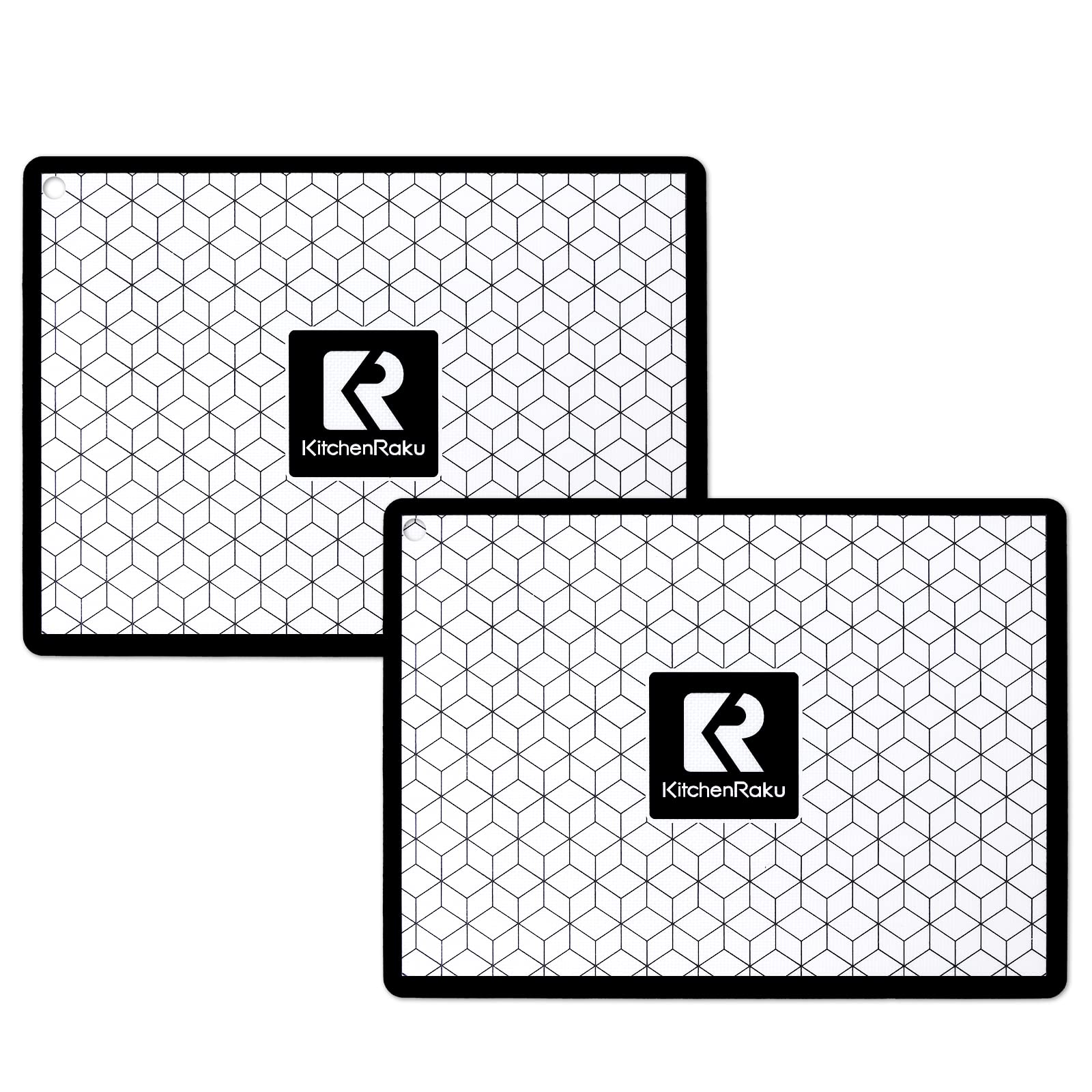 2-Pack Magnetic Induction Cooktop Protector Mat - Heat Resistant Silicone Stove Cover for Induction Cooktops & Air Fryer Liner - Scratch Protection for Kitchen Countertops (Perfect for Cooking, Baking & Food Prep)