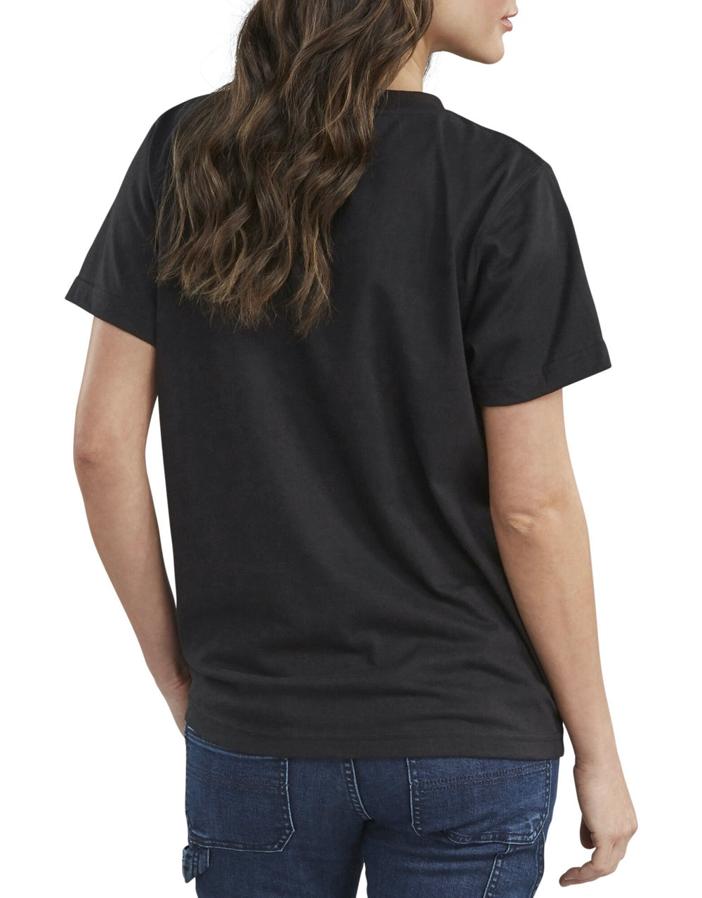Dickies Women's Short Sleeve Heavyweight T-Shirt FS450 - Black | Durable Cotton Work Shirt for Women | Perfect for Workwear, Casual Outfits & Outdoor Activities