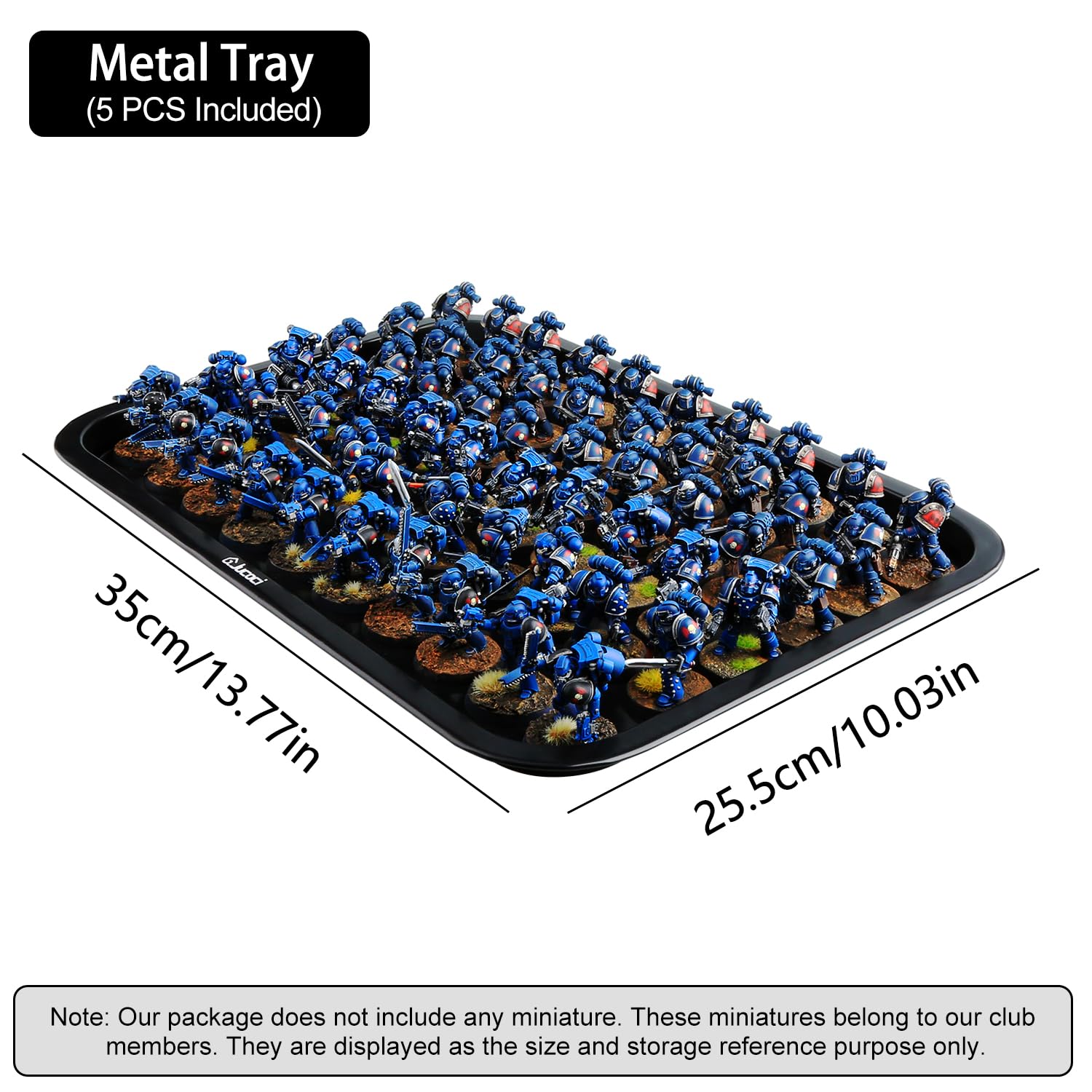 Jucoci Miniatures Storage Case - Large Size with LED Light for Tabletop Games, Warhammer & RPG Transport | Durable & Portable Organizer