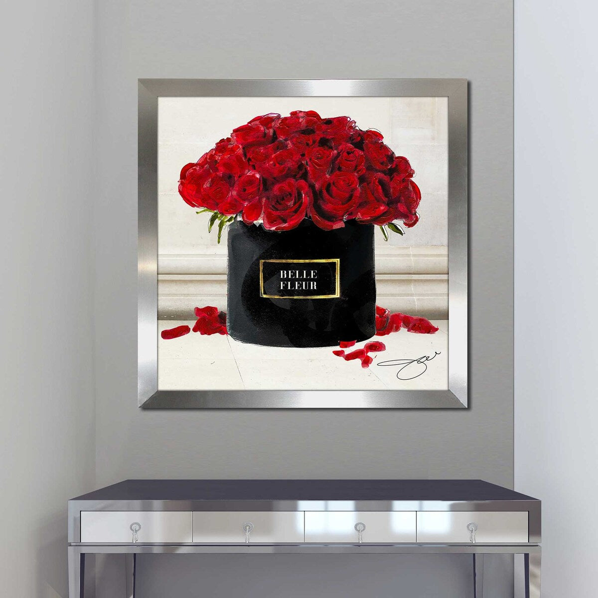 Belle Fleur Red Roses by Jodi - Premium Acrylic Wall Art Print - Perfect for Living Room, Bedroom & Office Decor
