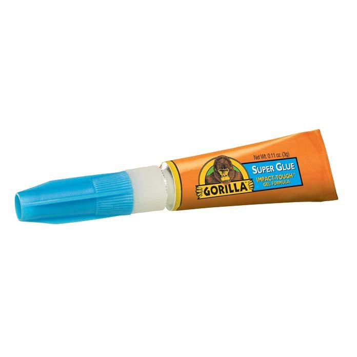 Gorilla Super Glue 2-Pack - 3g (0.11 oz) Each - Fast Strong Bond for Home Repairs, Crafts & DIY Projects